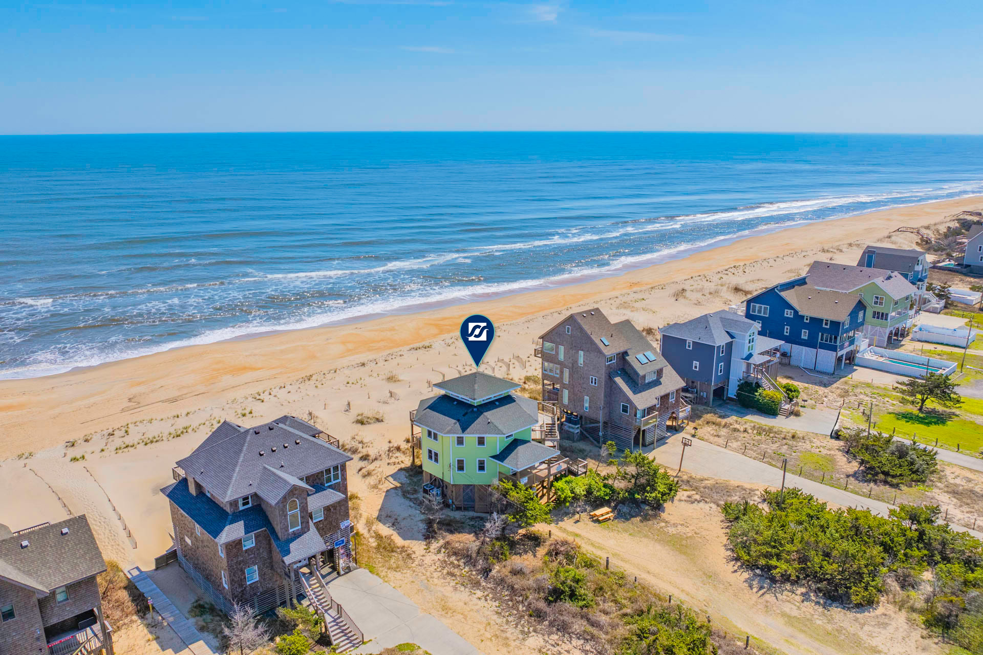 Surf Or Sound Realty 1222 Beachfront Bliss Exterior 10 Pin