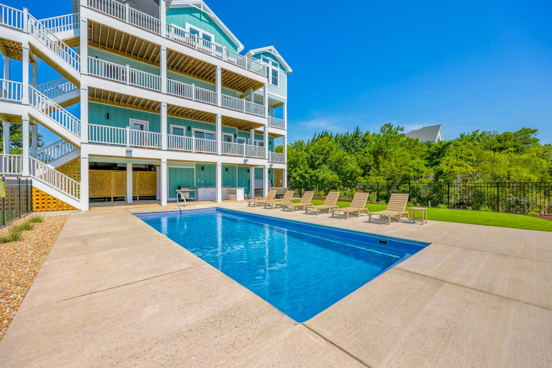 Surf Or Sound Realty 1225 Castaway Cove Pool Area 2