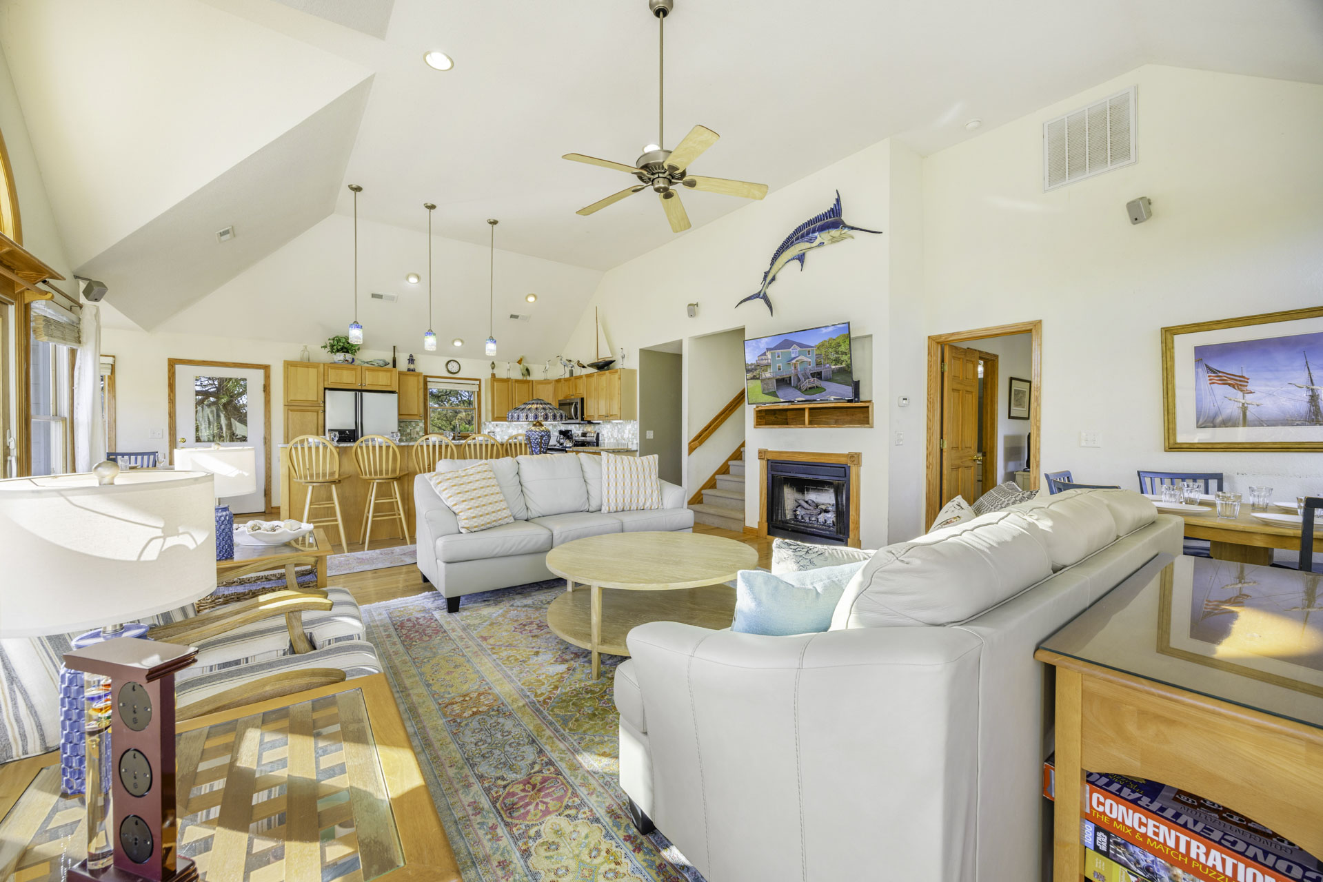 Surf Or Sound Realty 363 Sandy Cheeks Great Room 3