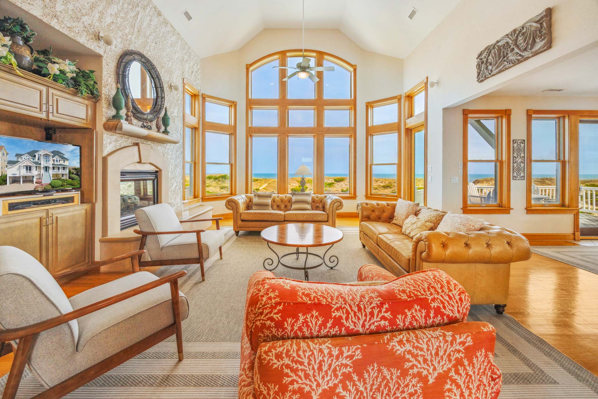 Surf Or Sound Realty 333 Bramasole Great Room 1
