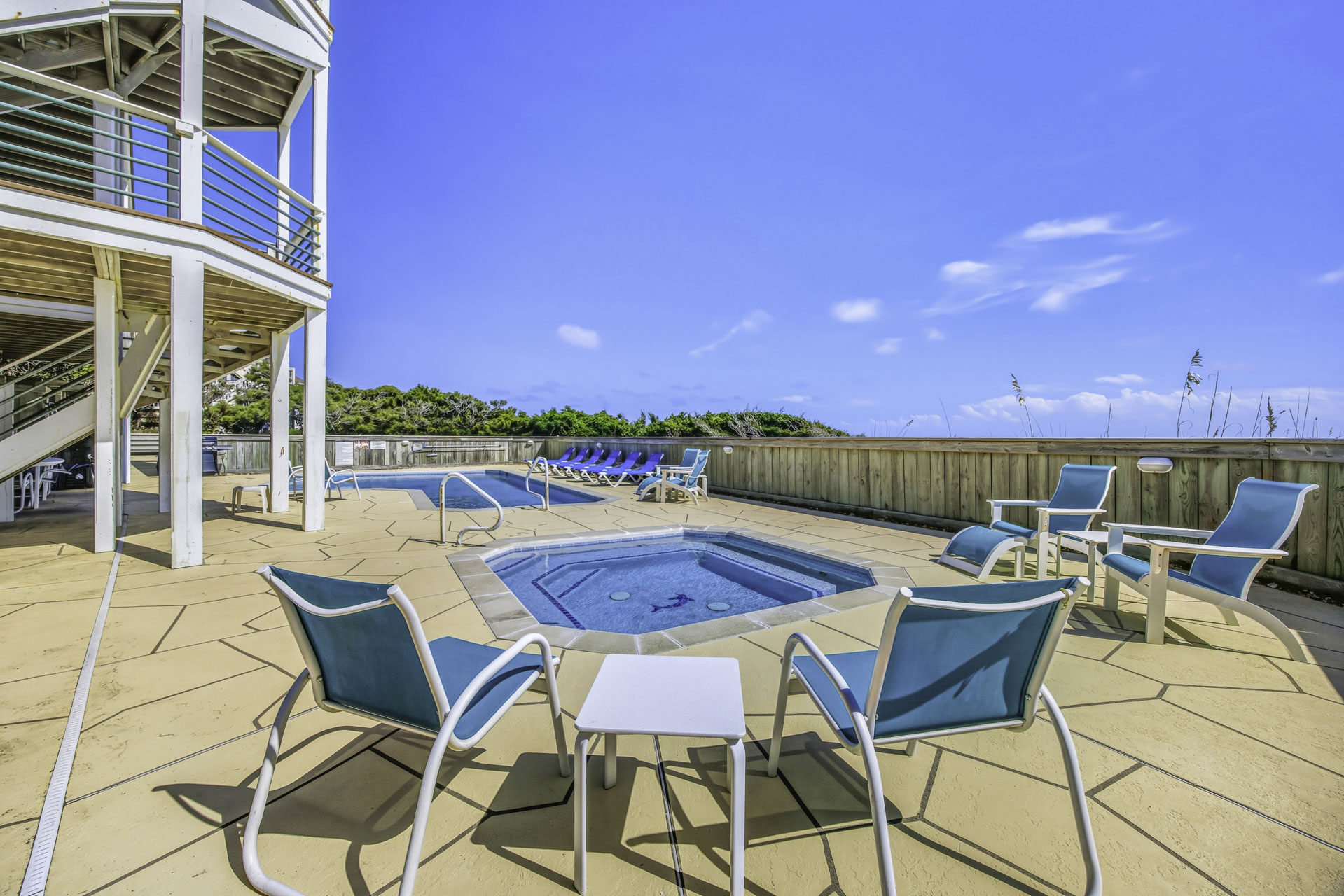 Surf Or Sound Realty 603 Seven Cousins Cottage Pool Area 1