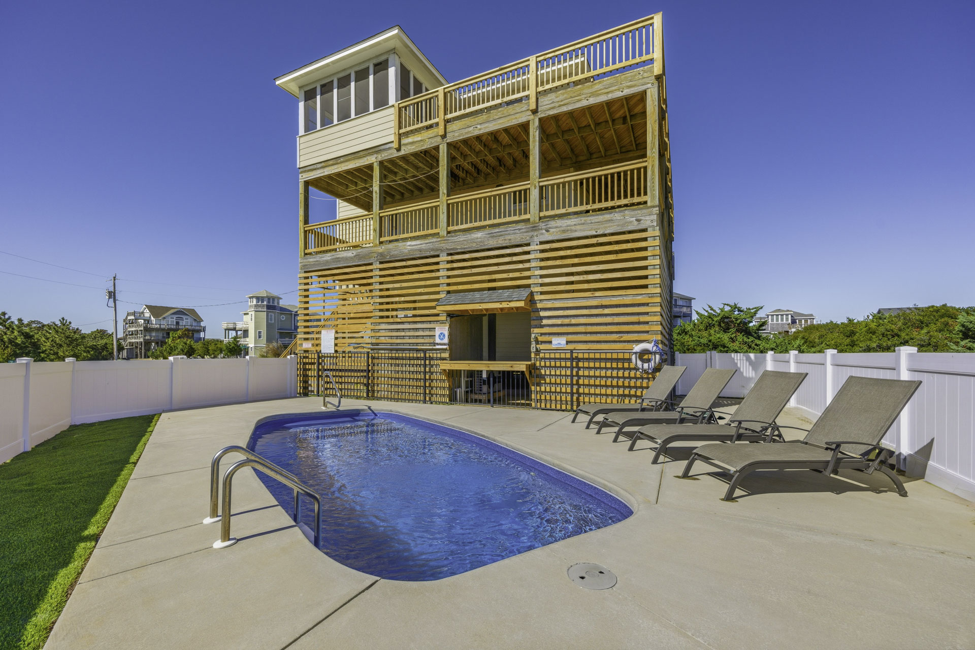 Surf Or Sound Realty 1071 I'm Not Shore Pool Area 3