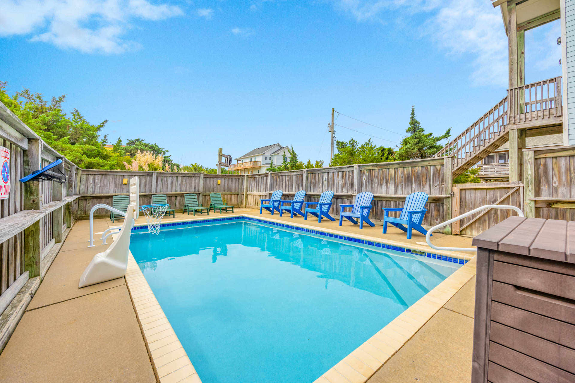 Surf Or Sound Realty 1260 Bangarang Beach House Pool Area 2