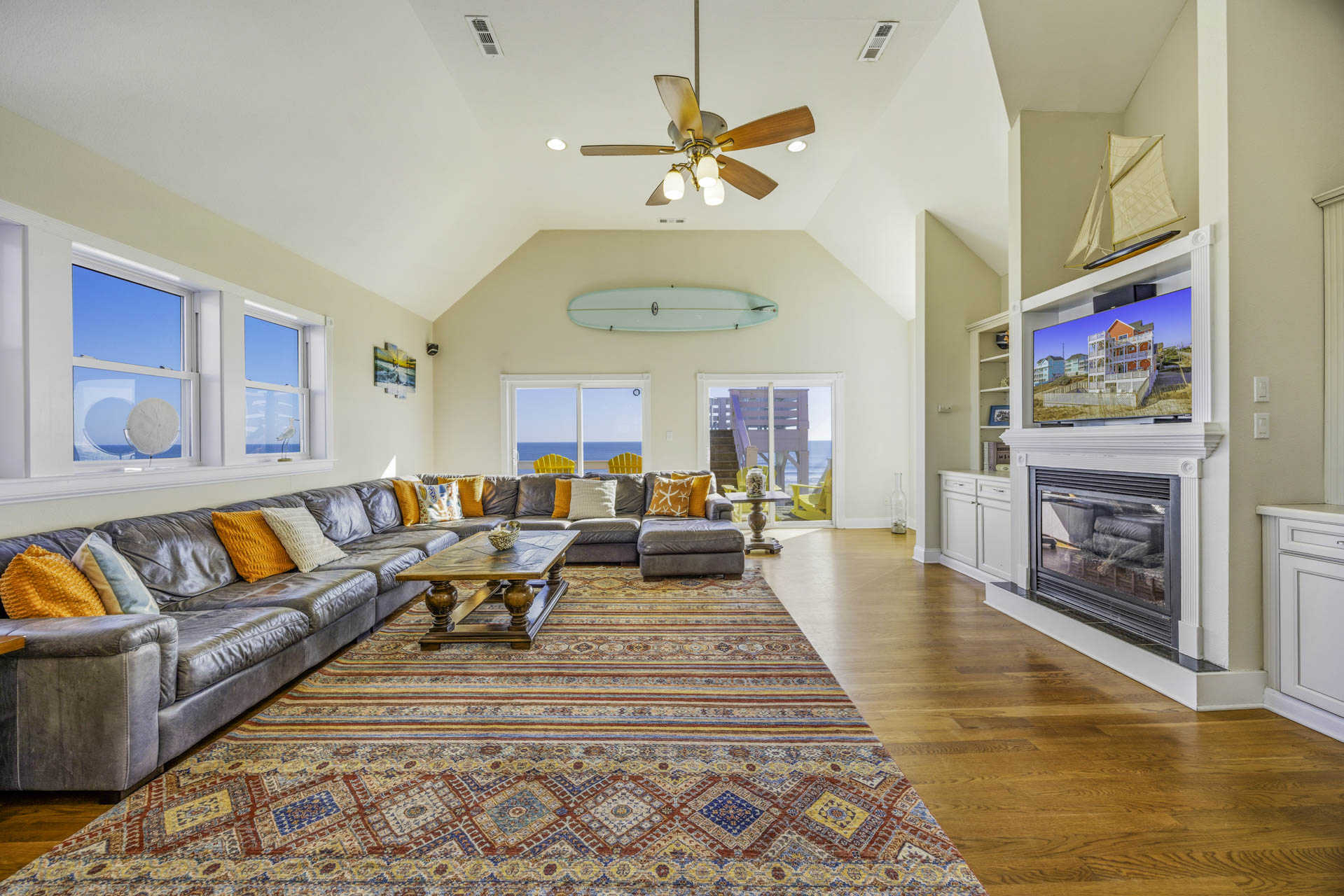 Surf Or Sound Realty 575 Rodanthe Paradise Great Room 2