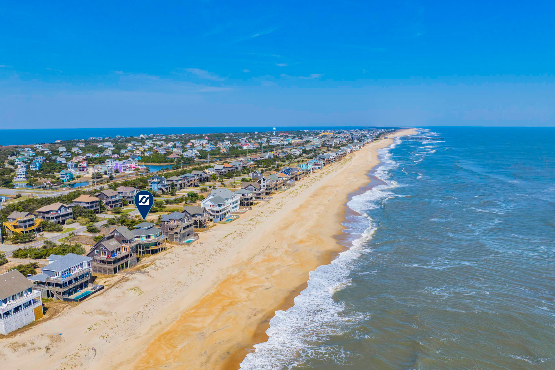 Surf Or Sound Realty 1222 Beachfront Bliss Exterior 3 Pin
