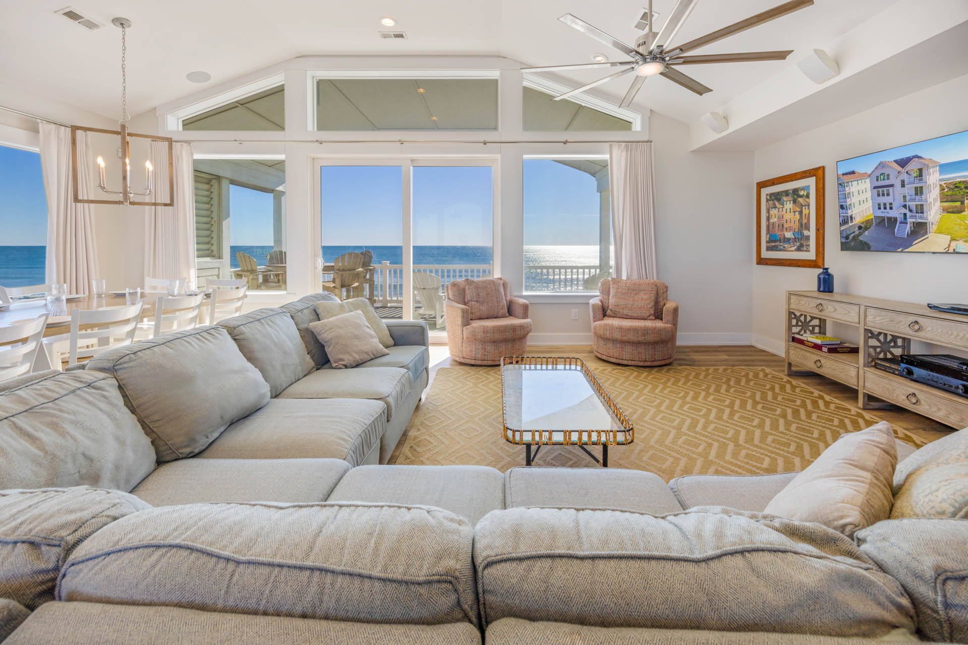Surf Or Sound Realty 1217 Aqua Sol Great Room 2