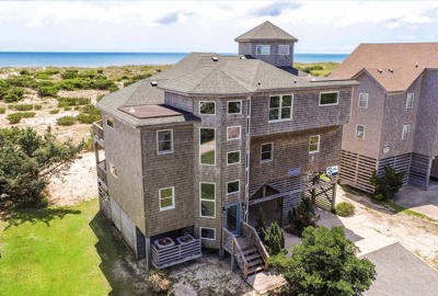 Surf Or Sound Realty 237 Bella Breeza Drone Exterior Front Left Upload