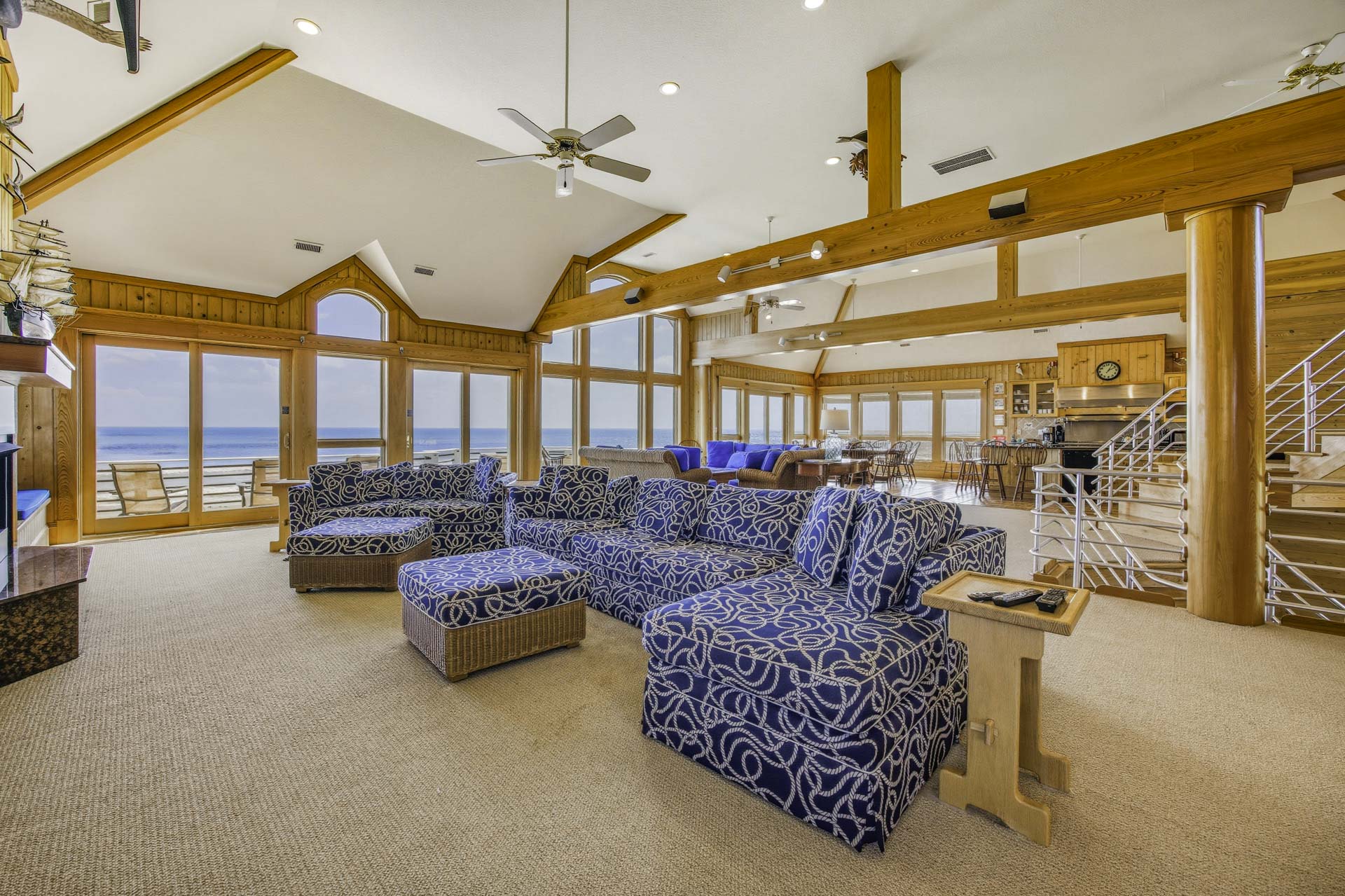 Surf Or Sound Realty 603 Seven Cousins Cottage Great Room 5