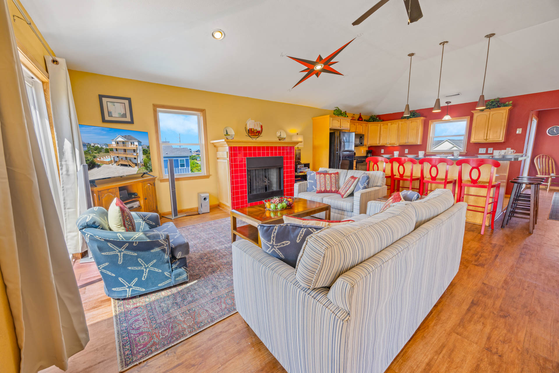 Surf Or Sound Realty 727 Knights In Salvo Great Room 2