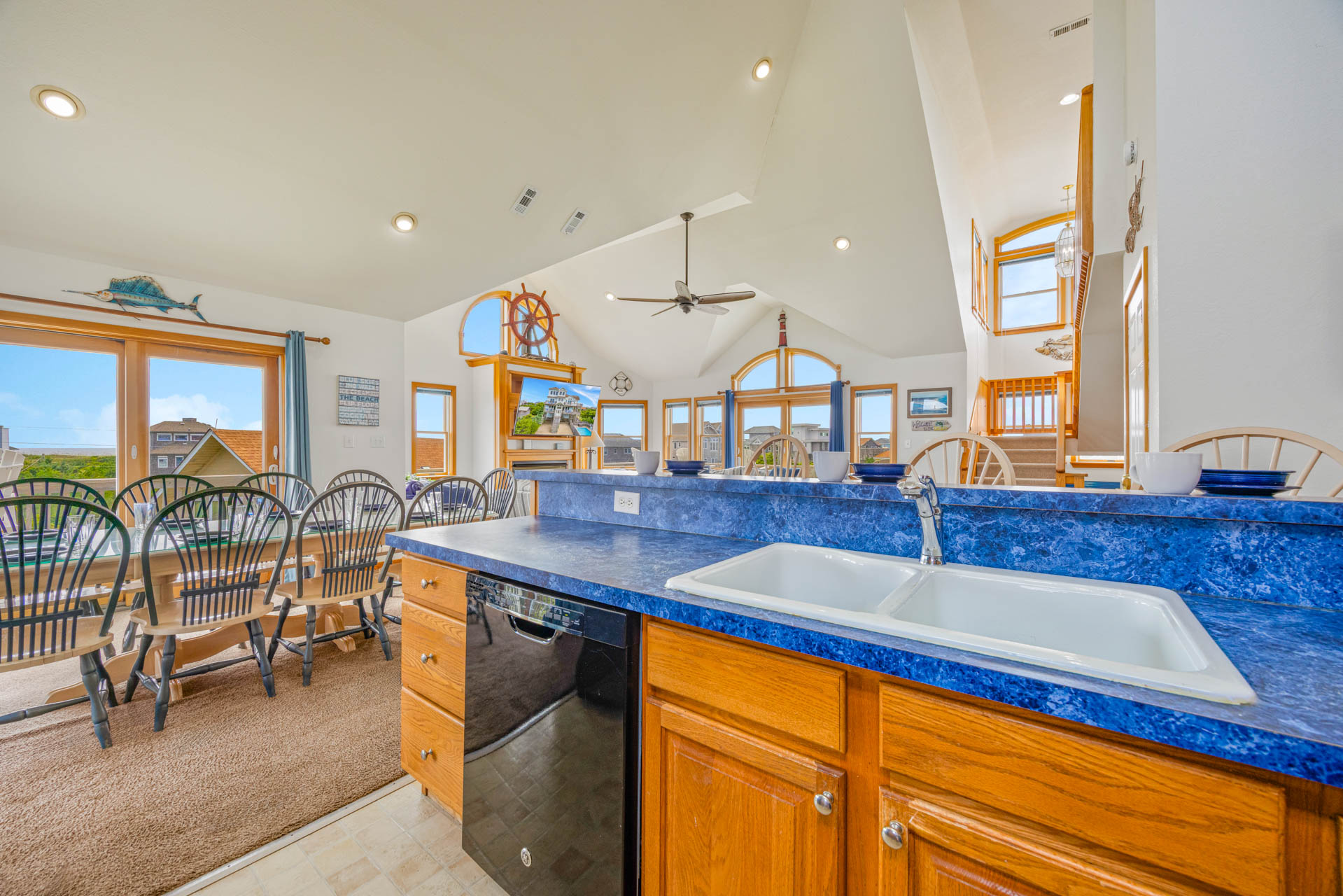 Surf Or Sound Realty 1260 Bangarang Beach House Kitchen 4
