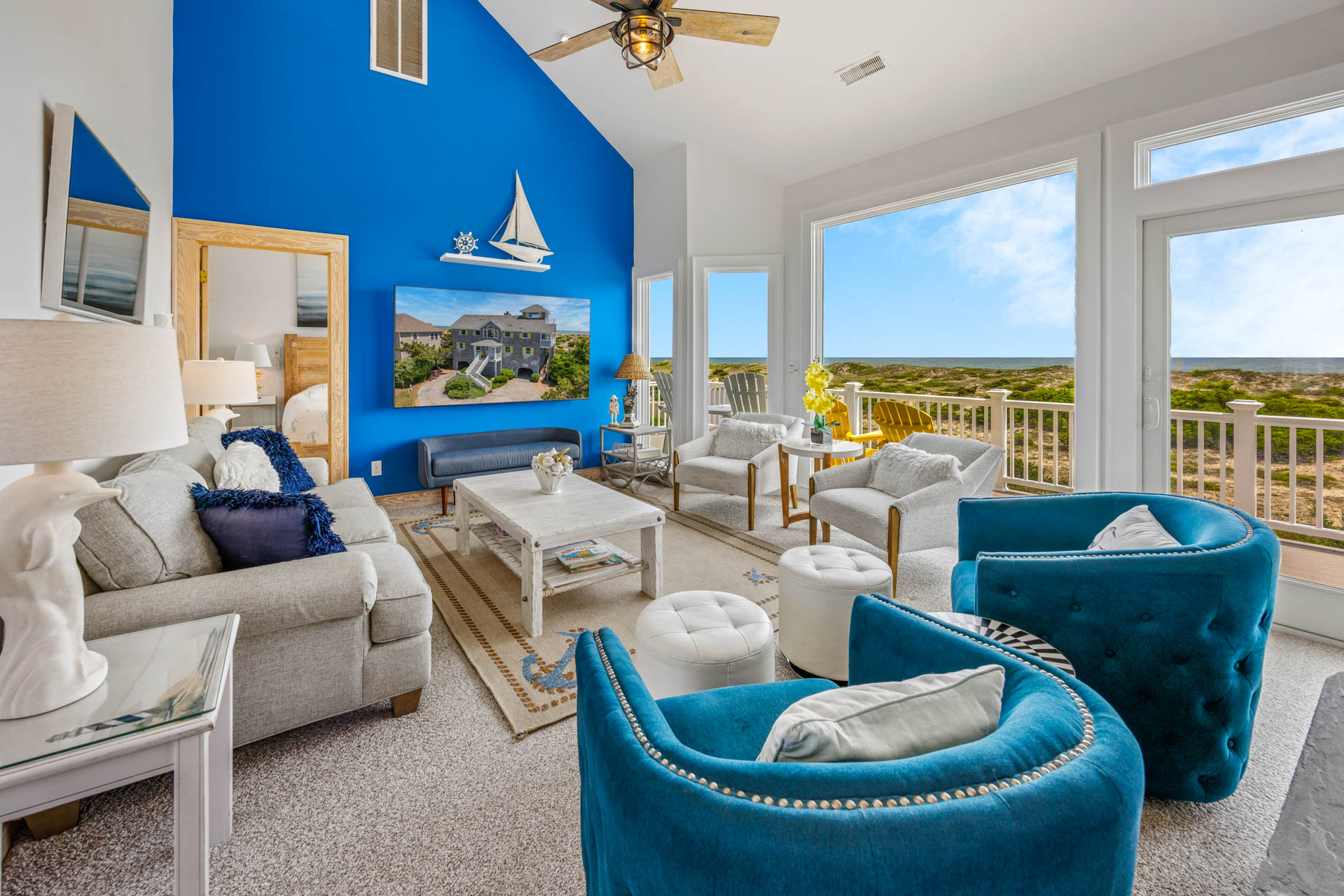 Surf Or Sound Realty 1040 Dolphin's Watch Great Room 1