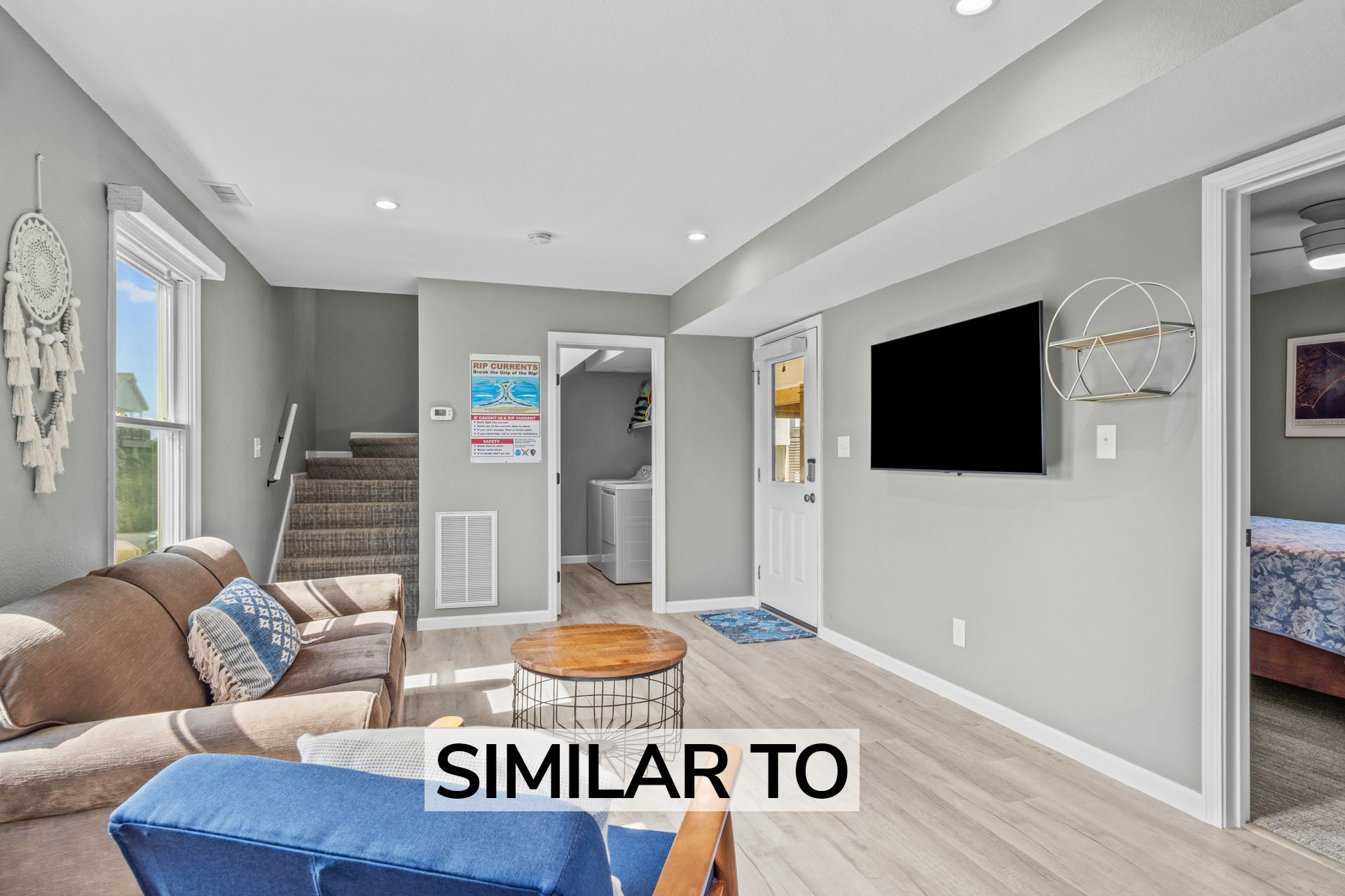 15 Surf Or Sound Realty 159 Barefoot Salty Media Room 3 Similar To