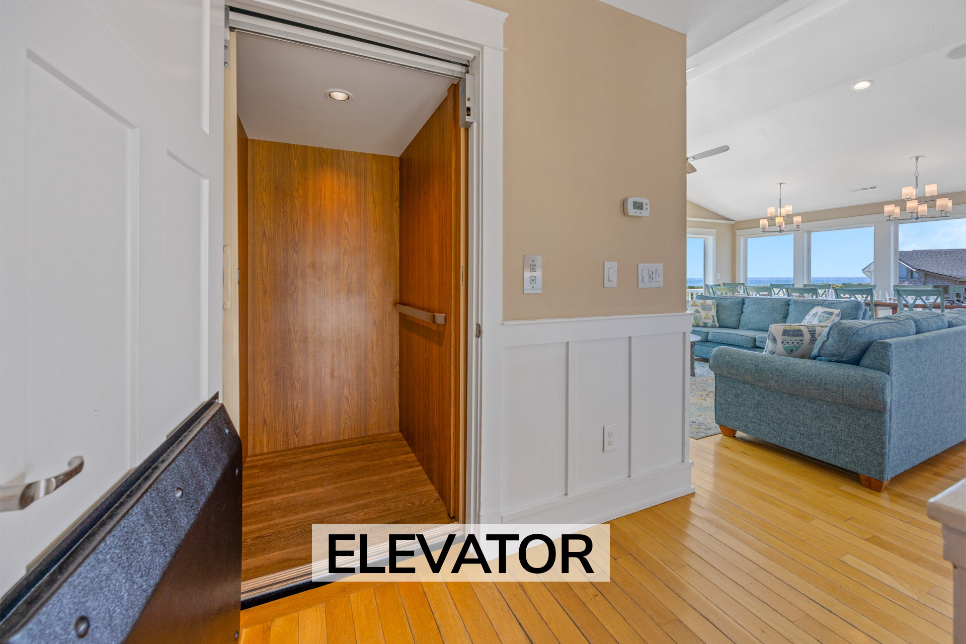 Surf Or Sound Realty 778 Time Out Elevator Label