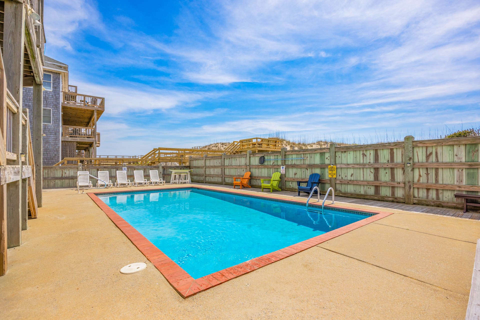 Surf Or Sound Realty 1145 Walkin On Sunshine Hatteras Pool Area 5