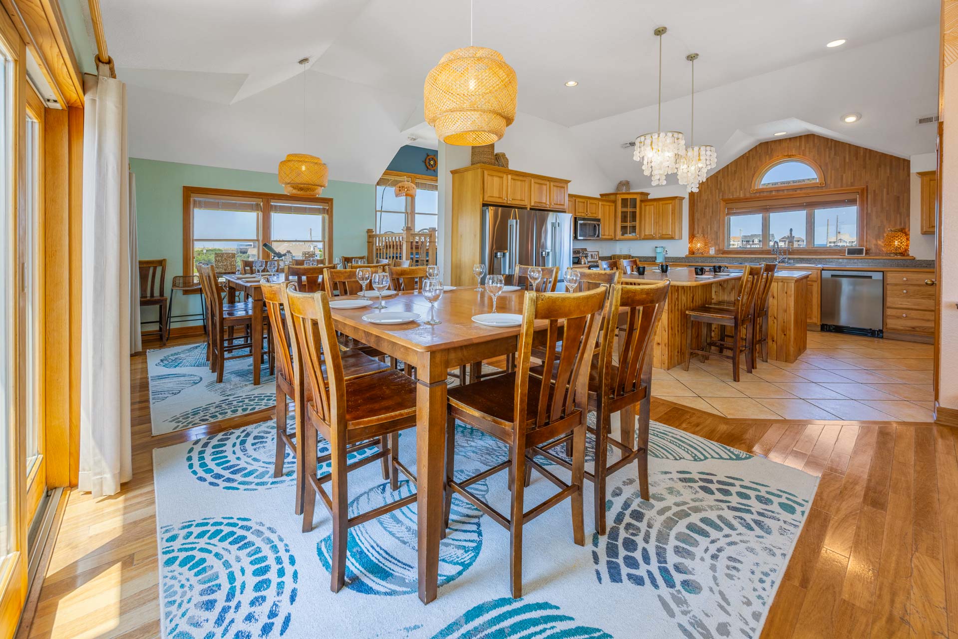 Surf Or Sound Realty 566 La Familia Dining Area 2