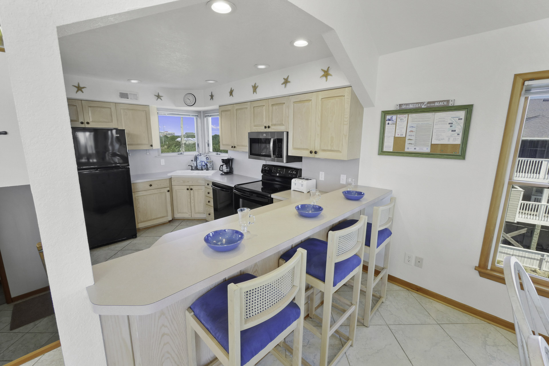 Surf Or Sound Realty 1243 September Breeze Kitchen 2