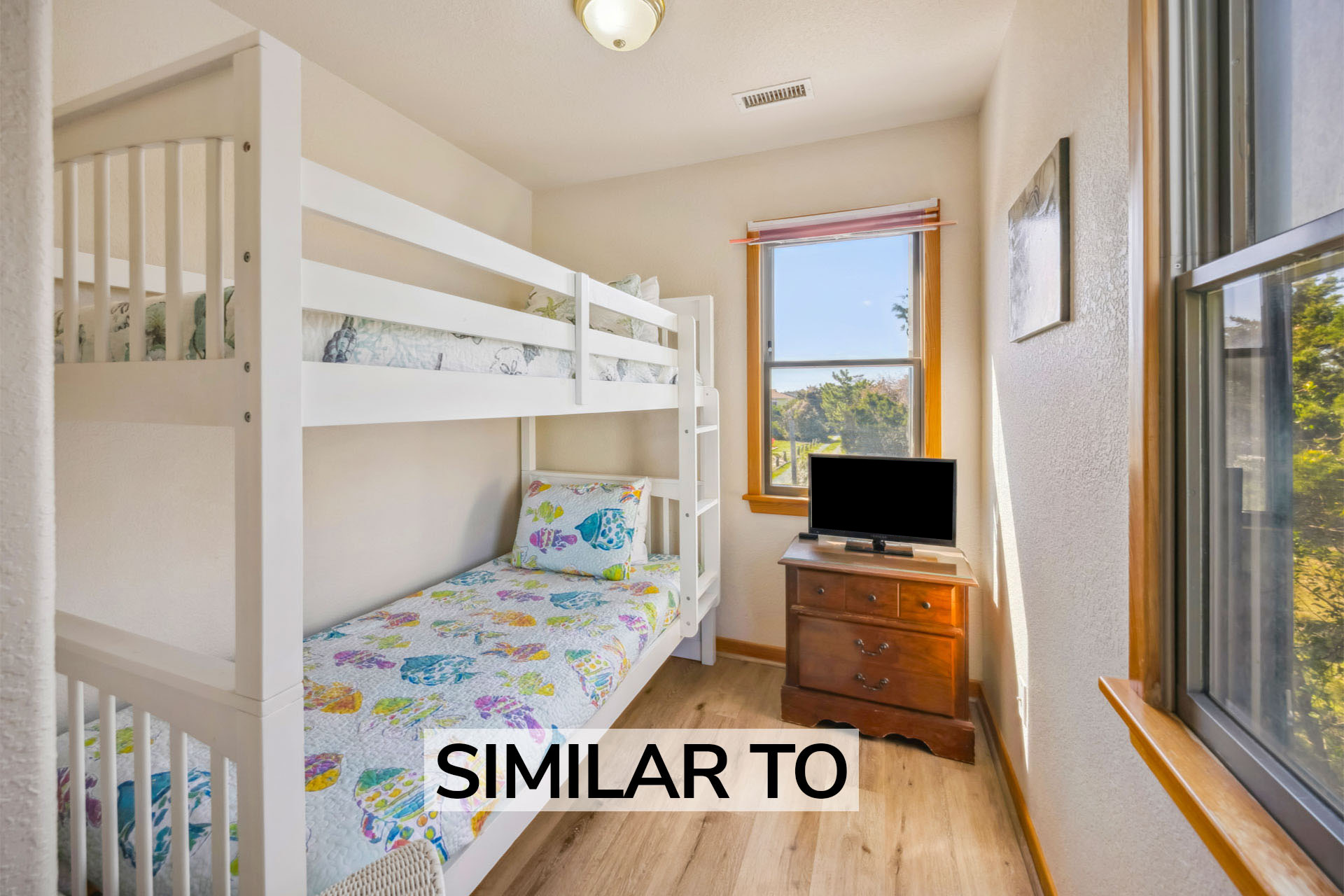 Surf Or Sound Realty 1245 Grateful Waves Bunk Room Similar To