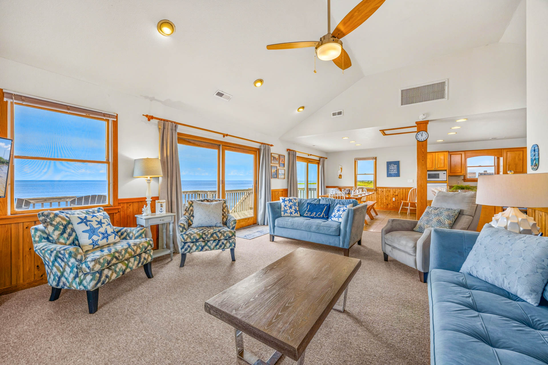 Surf Or Sound Realty 165 Against The Wind Great Room 6
