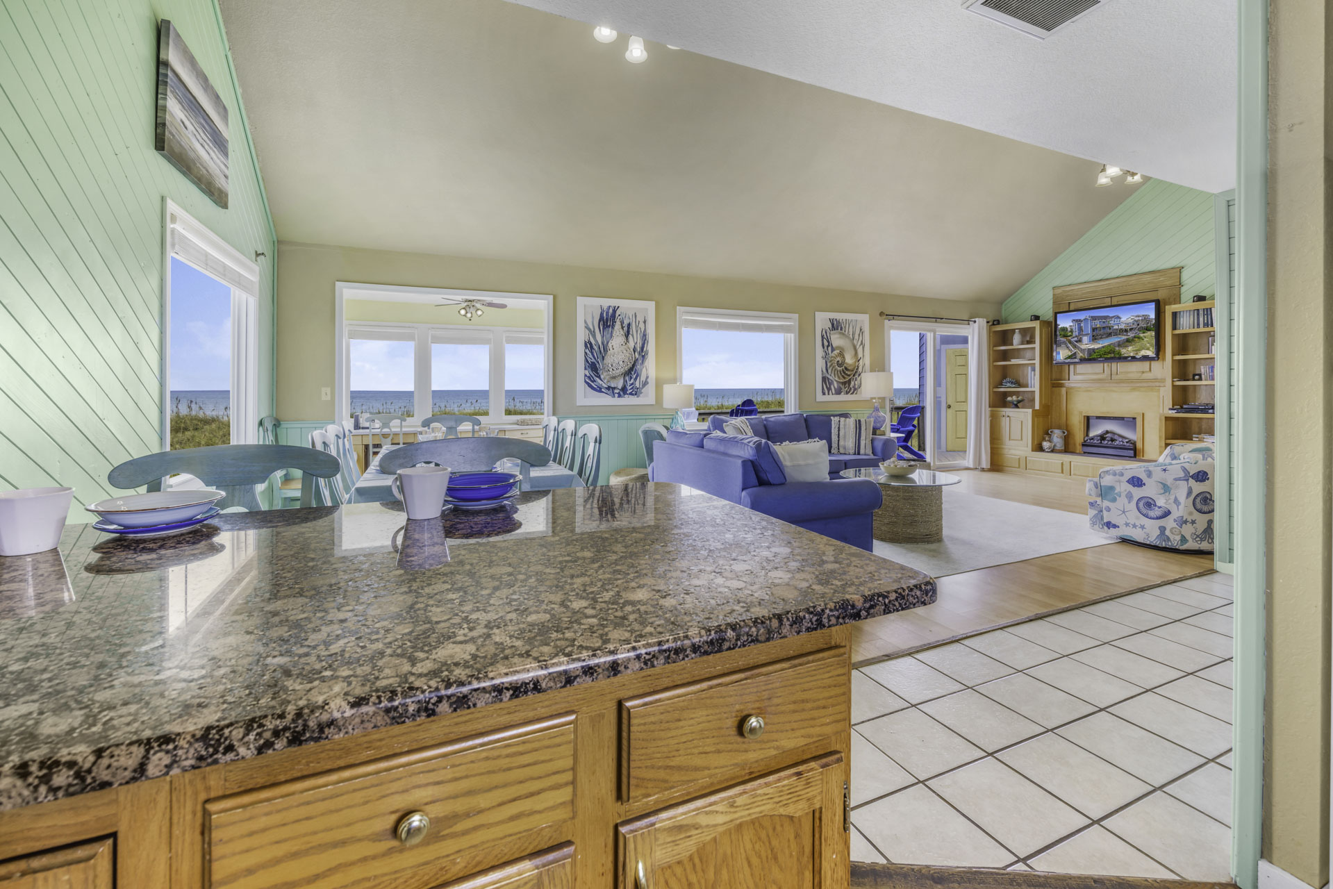Surf Or Sound Realty 281 Paradise Found Kitchen 1