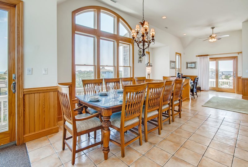 Surf Or Sound Realty Monkeys Beach House 270 Dining Area 1 3352082