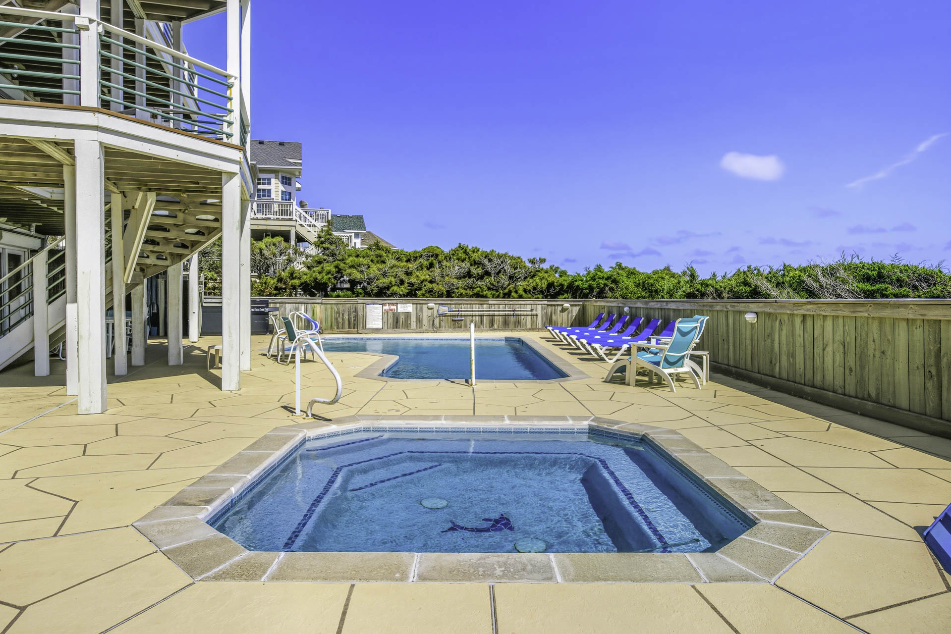 Surf Or Sound Realty 603 Seven Cousins Cottage Pool Area 2