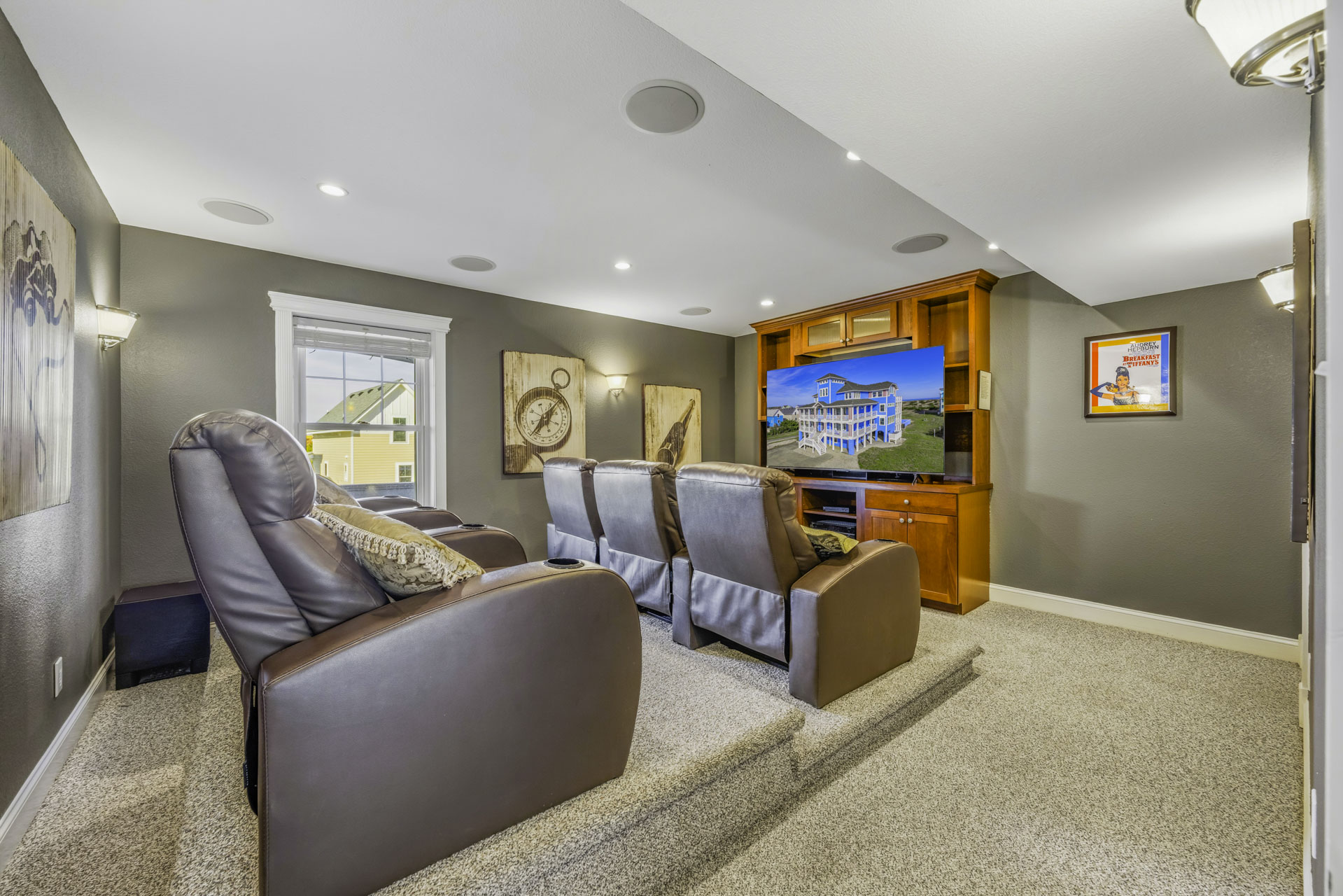 Surf Or Sound Realty 564 High Seas Theater Room 1