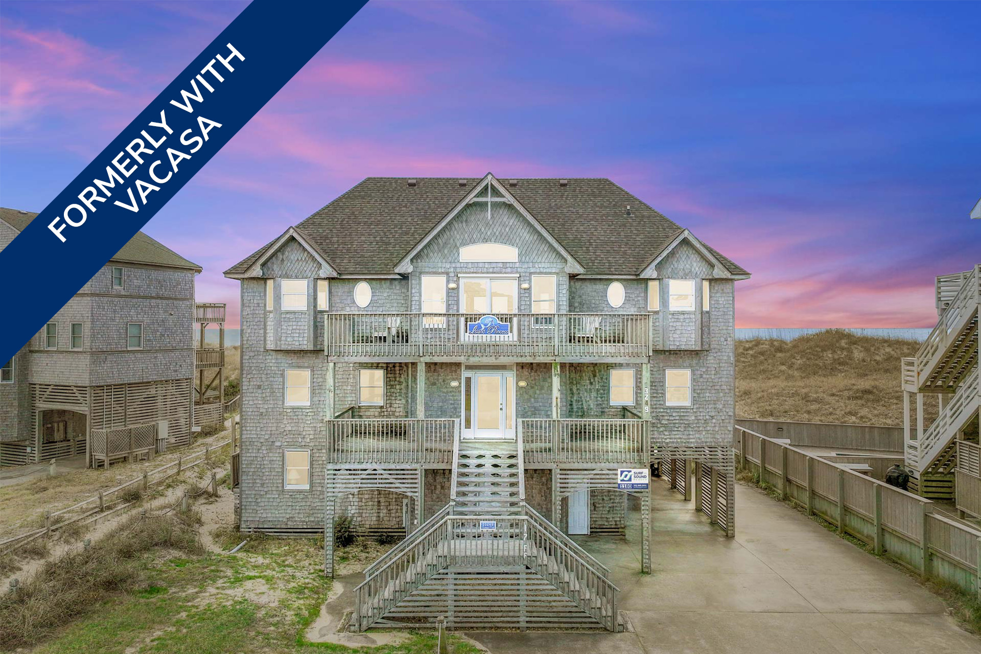 Island Princess 1180, 7 bedroom Ocean Front home in Frisco, OBX, NC