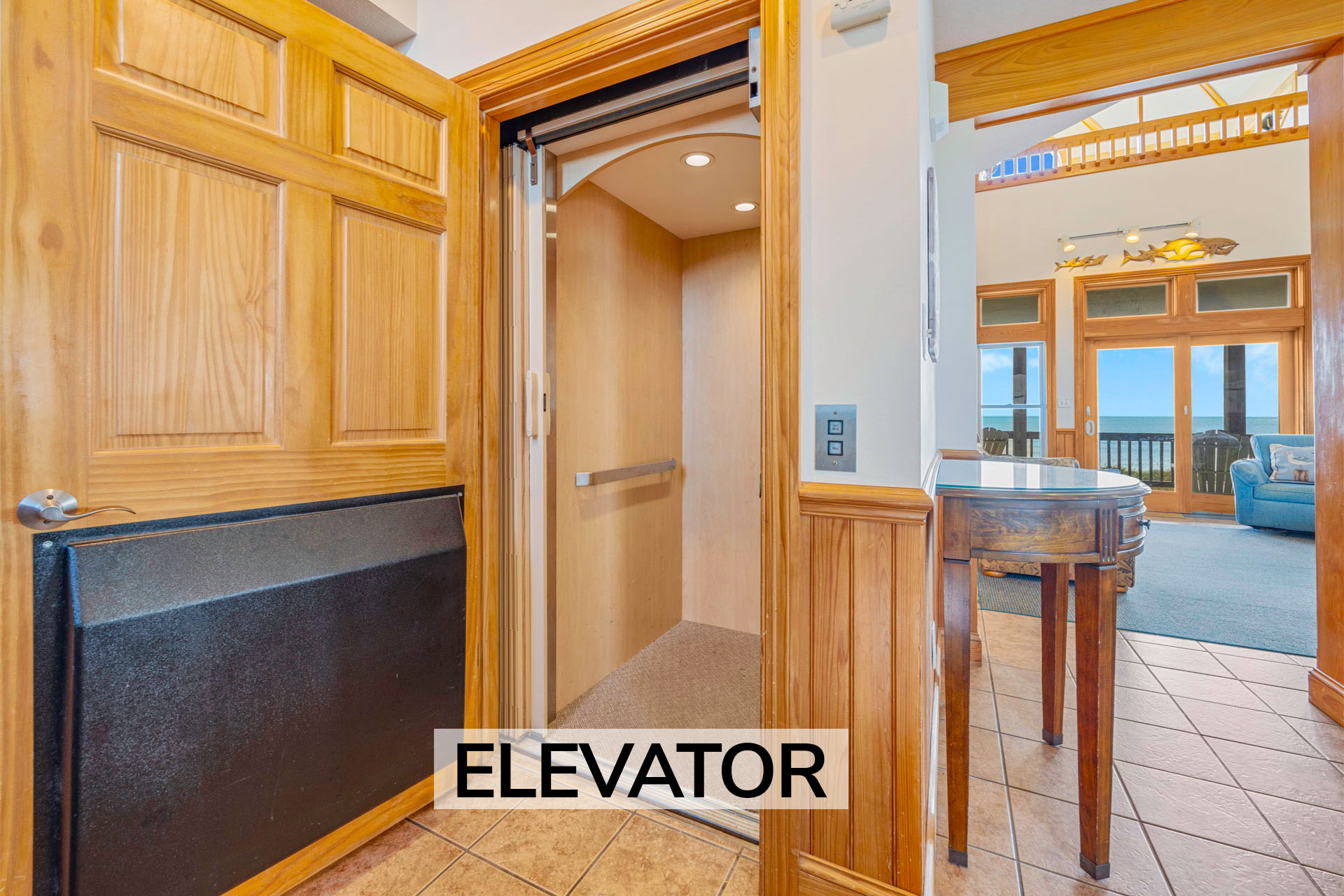 Surf Or Sound Realty 368 Sea Whisper Elevator Label