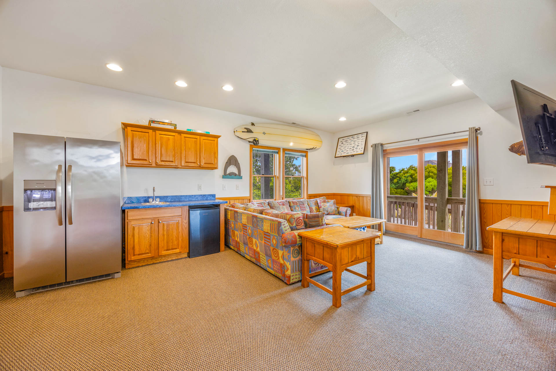 Surf Or Sound Realty 1260 Bangarang Beach House Media Room 1