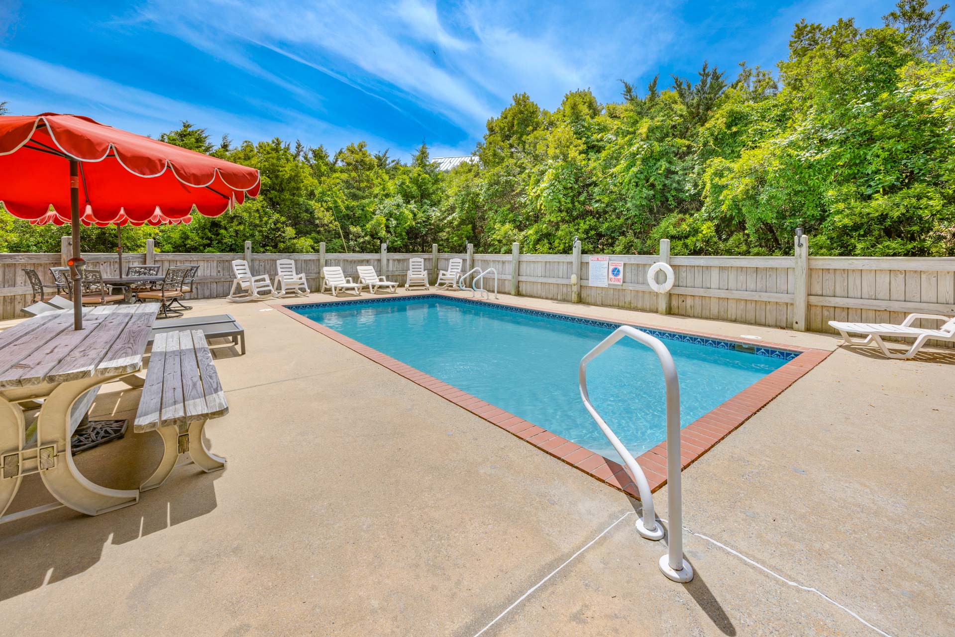 Surf Or Sound Realty 157 So Right Pool Area 6