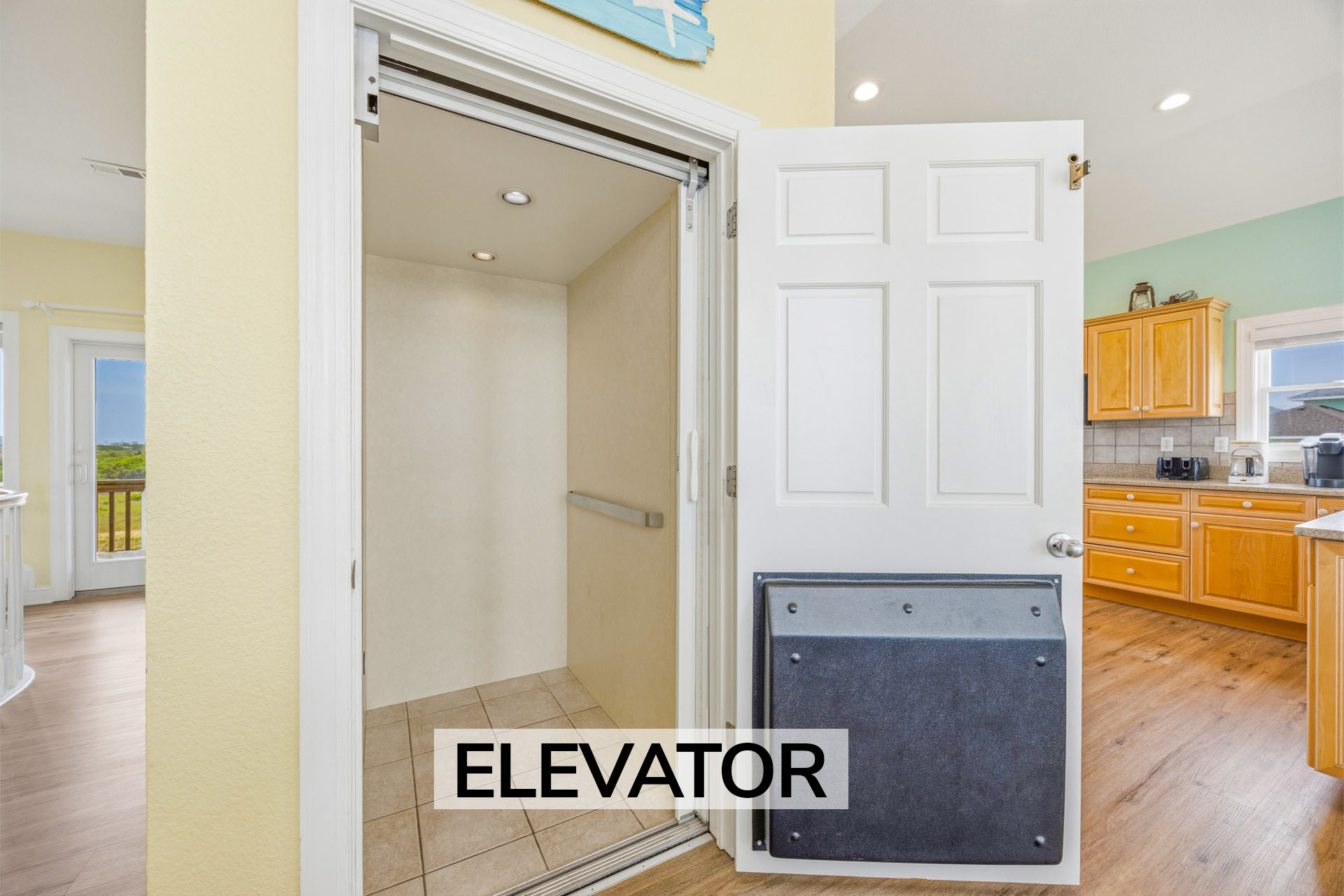 Surf Or Sound Realty 1253 Ocean Rush Elevator Label