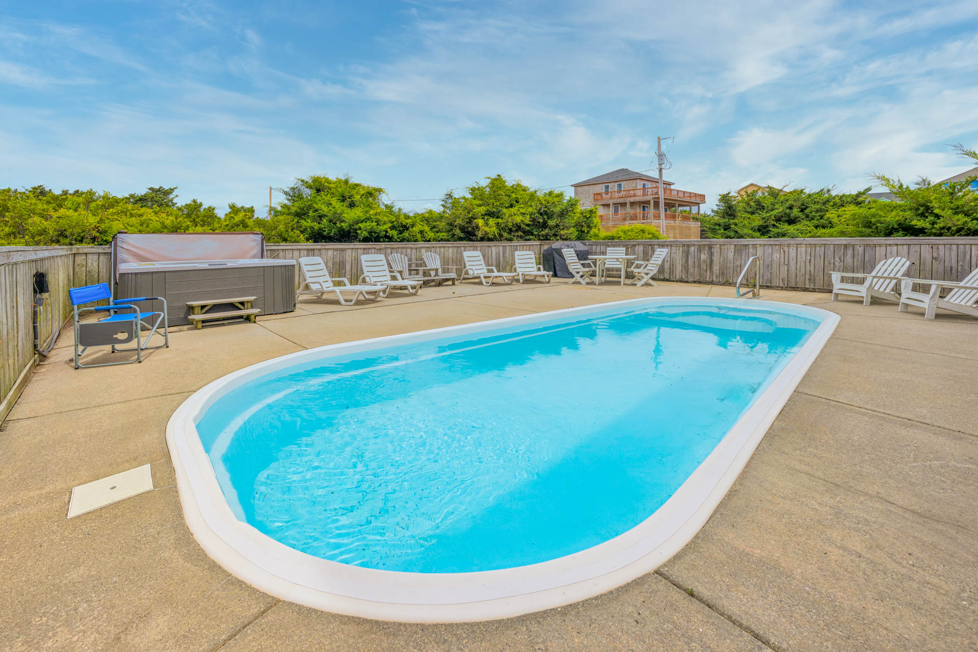 Surf Or Sound Realty 236 Surf Music Pool Area 1