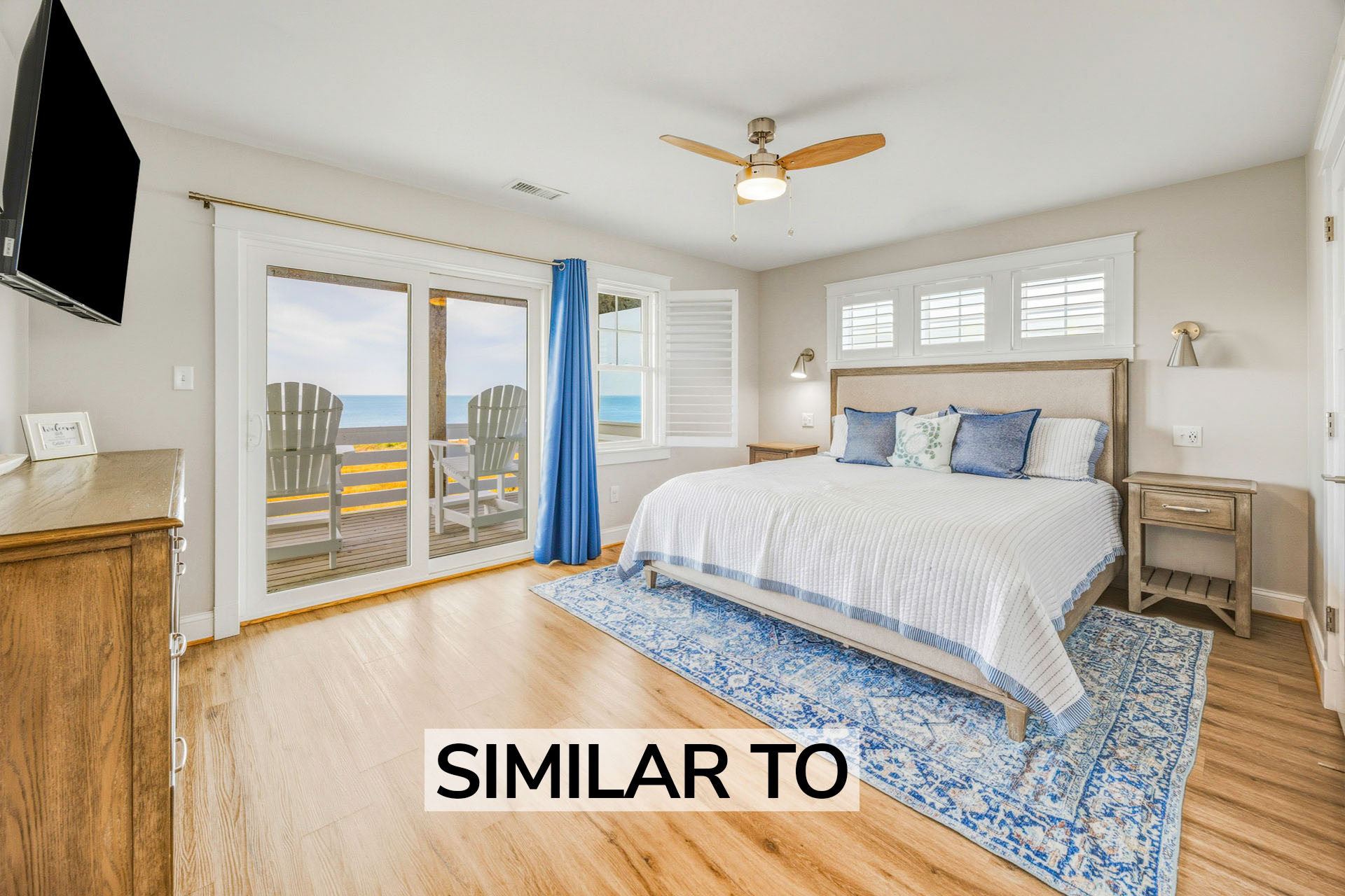 Surf Or Sound Realty 1261 Everything's Peachy Bedroom Similar To 4