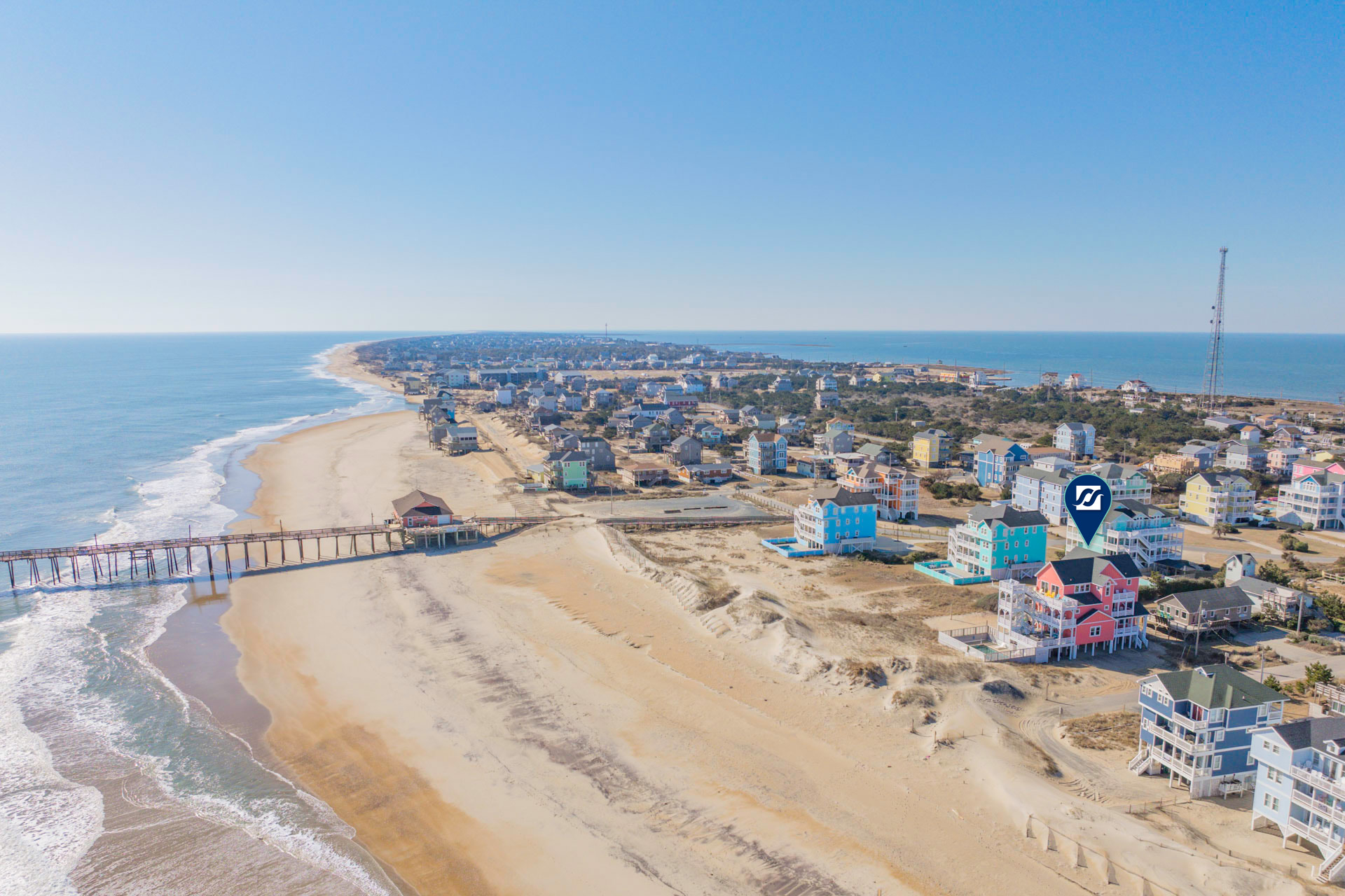 Surf Or Sound Realty 575 Rodanthe Paradise Exterior 14 Pin