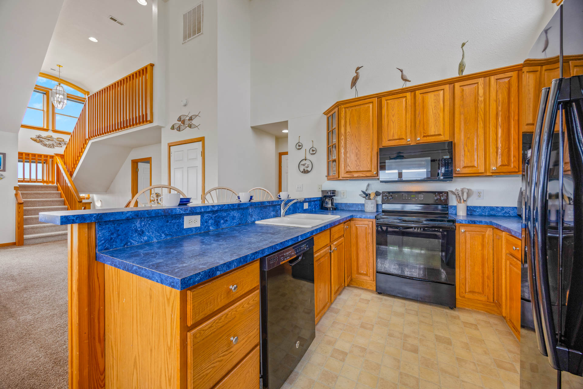 Surf Or Sound Realty 1260 Bangarang Beach House Kitchen 3