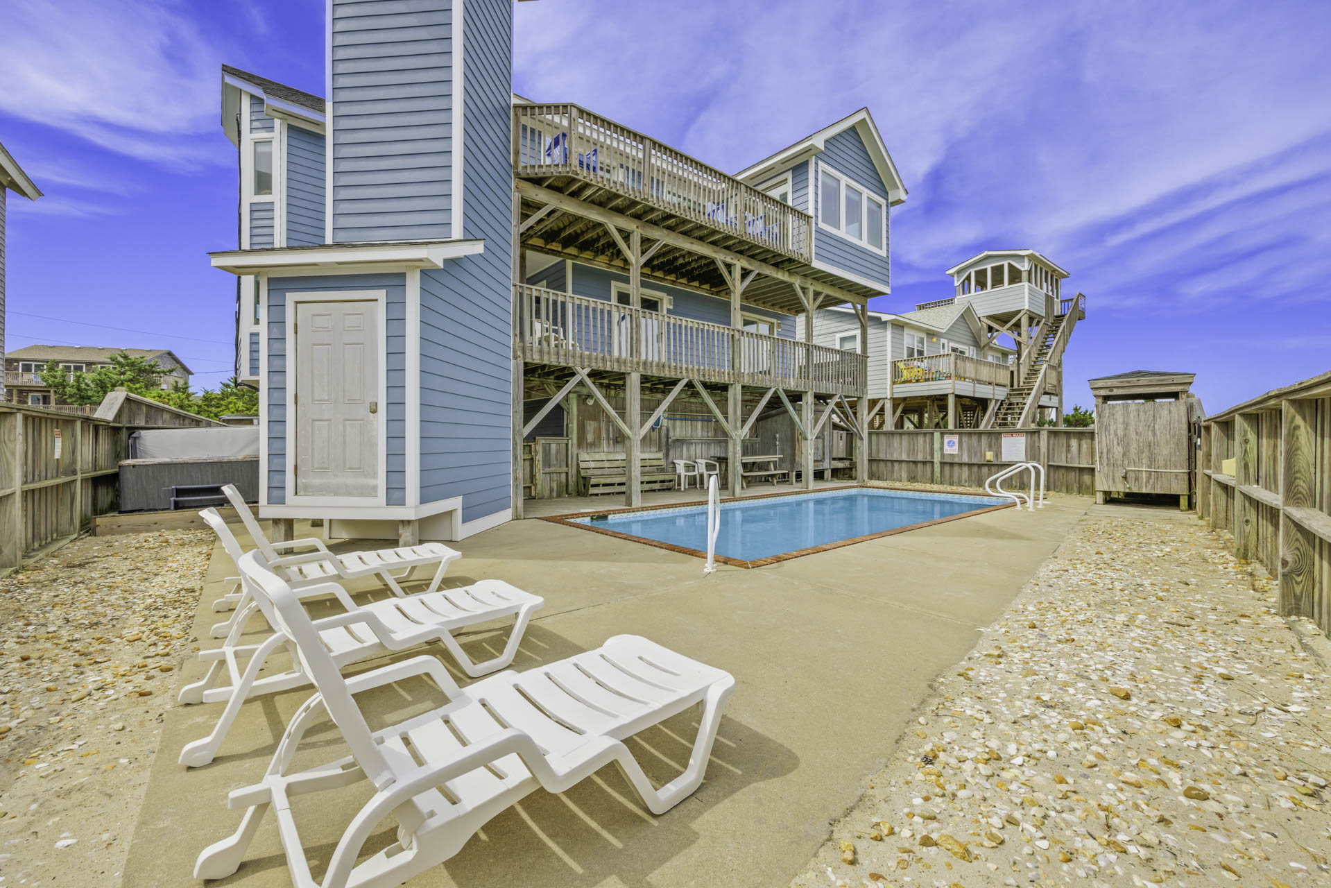 Surf Or Sound Realty 281 Paradise Found Pool Area 1