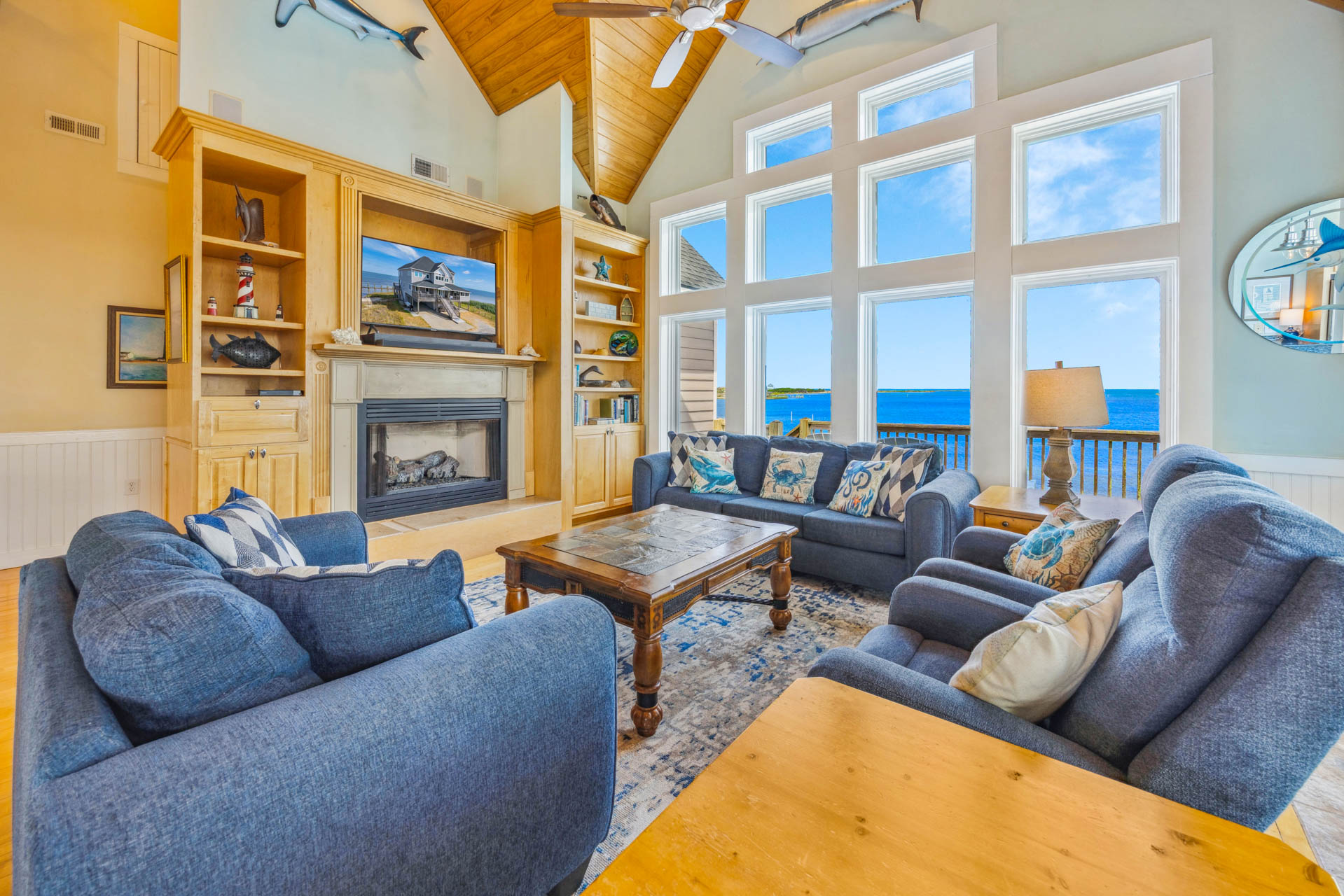 Surf Or Sound Realty 796 Sail On Great Room 3