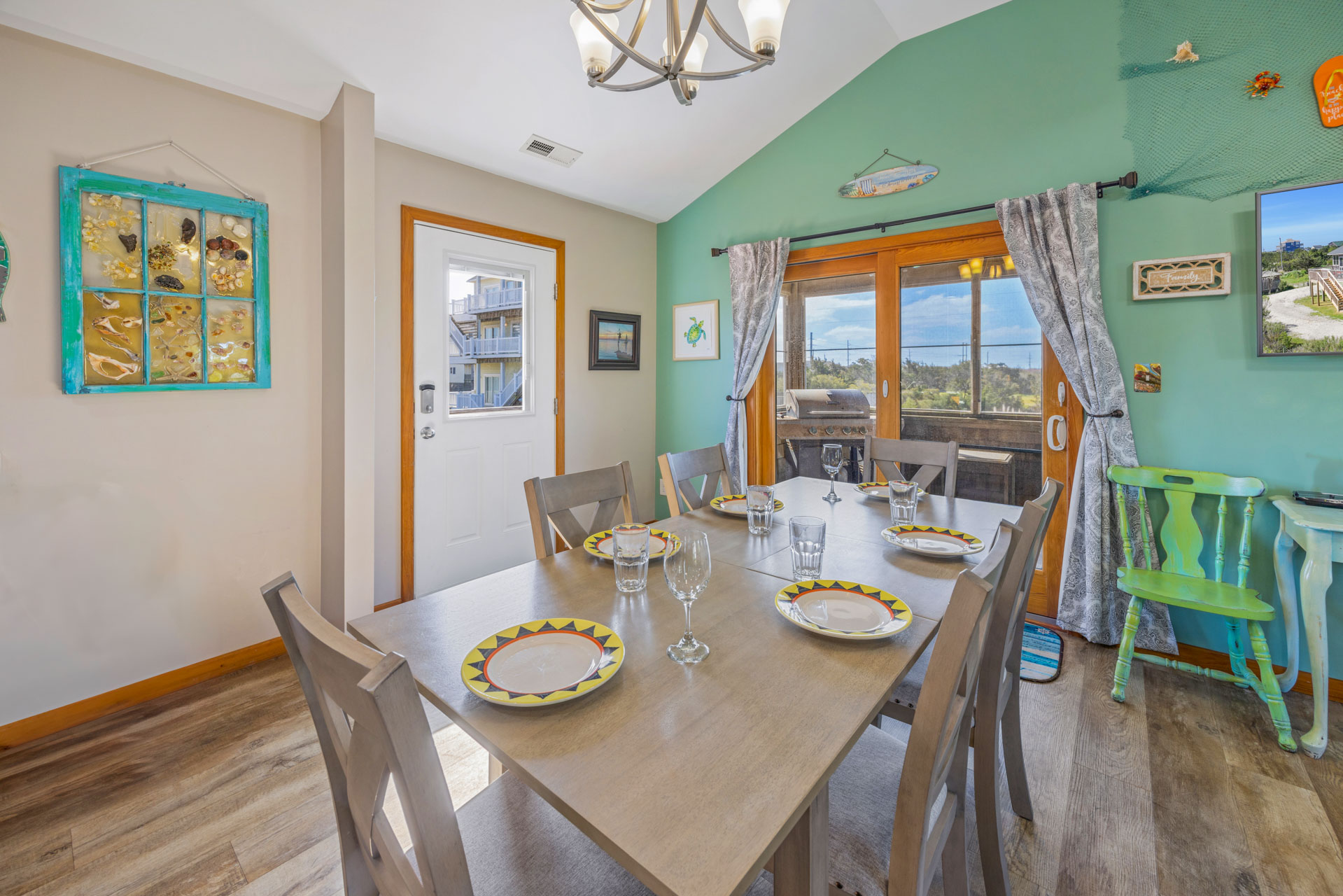 Surf Or Sound Realty 1109 Down By The Dunes Dining Area 3