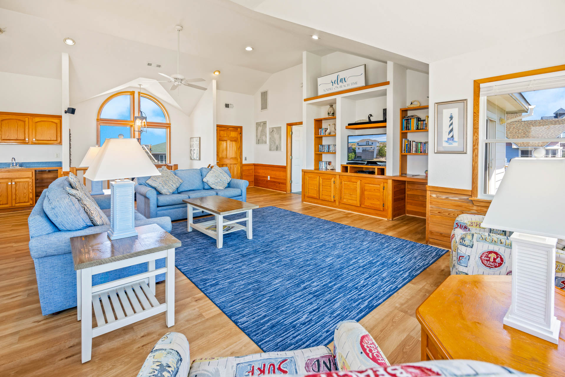 Surf Or Sound Realty 971 Sea Skeet Great Room 3