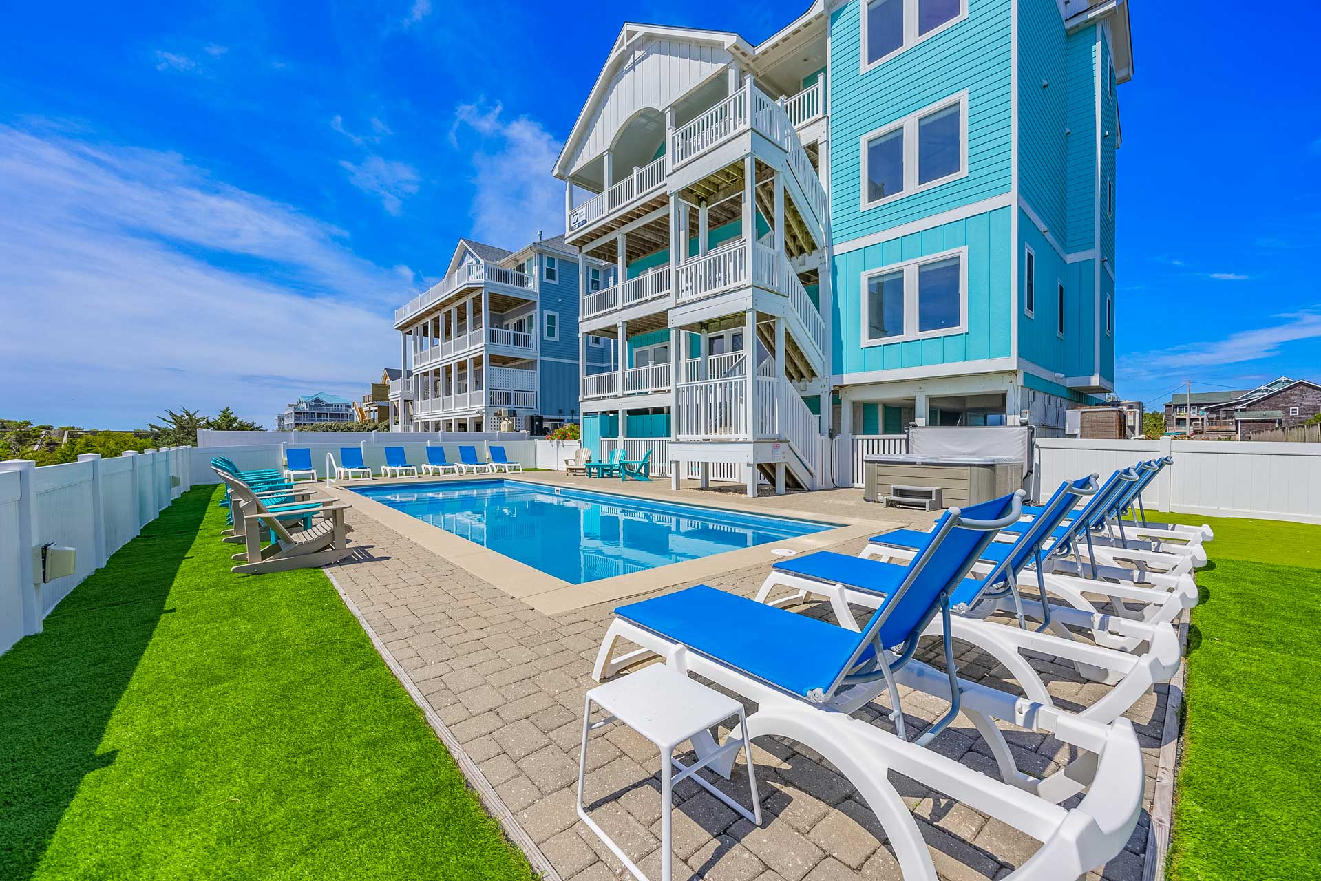 Surf Or Sound Realty 895 Sandy Beach Retreat Pool Area 4