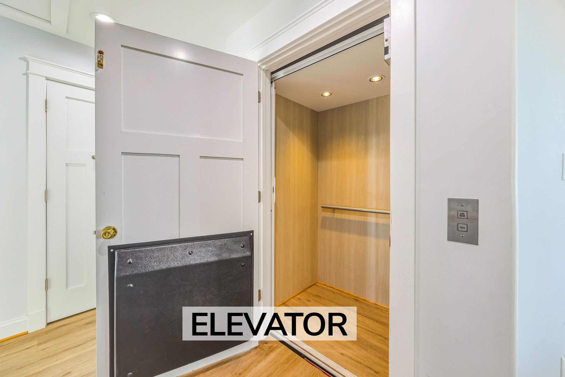 Surf Or Sound Realty 1000 Bellavues Elevator Label