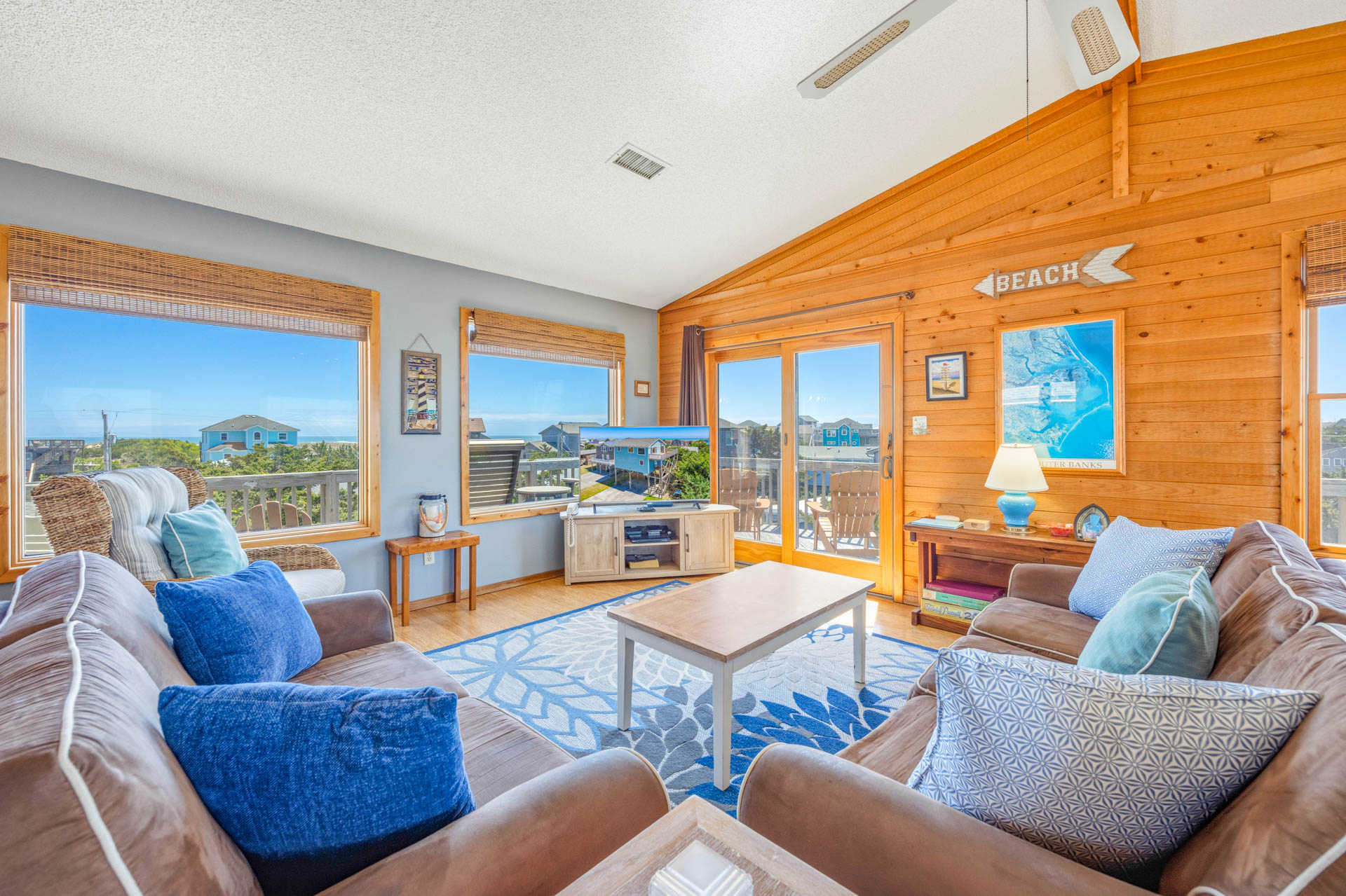 Surf Or Sound Realty 41 Big Sky Great Room 1