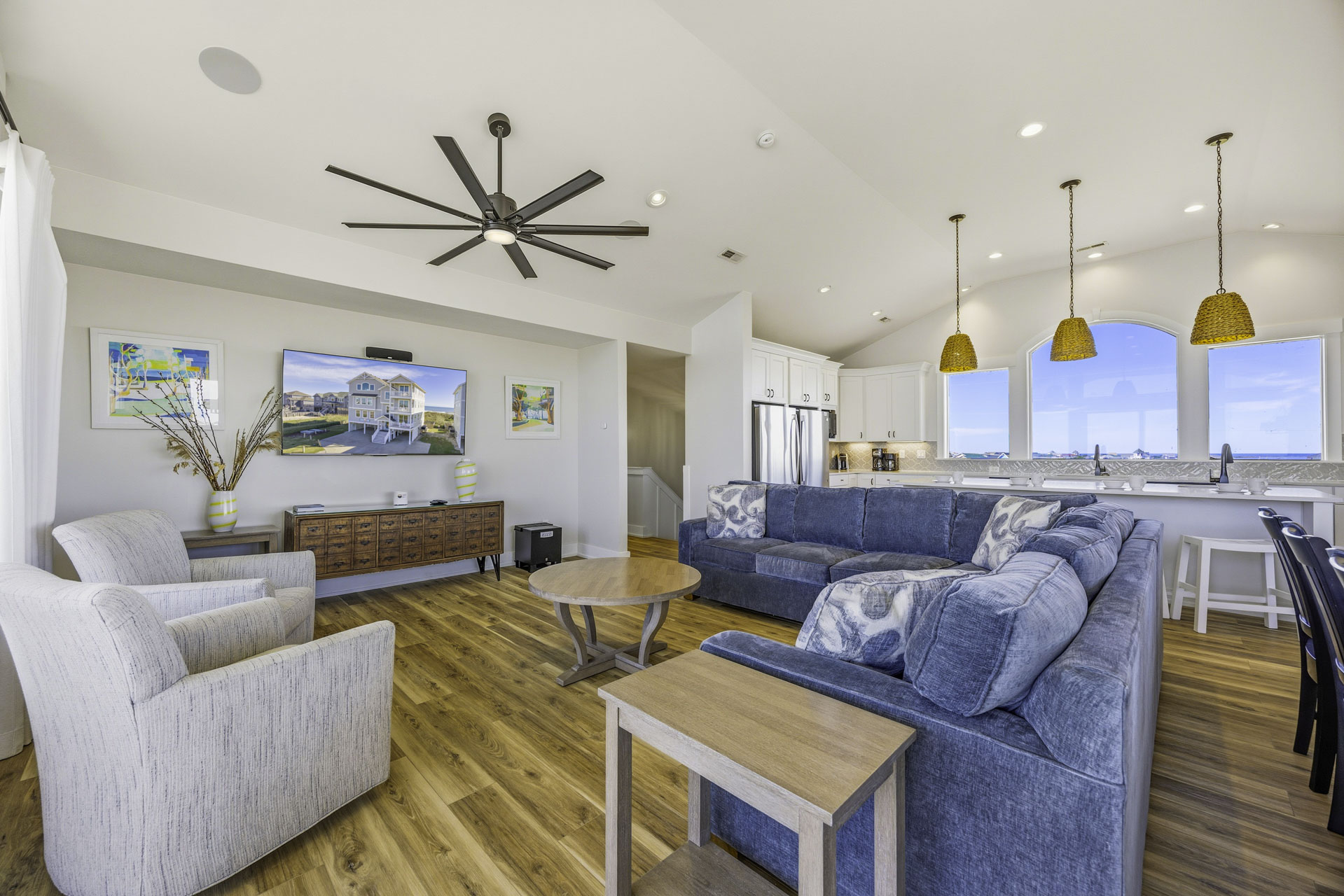 Surf Or Sound Realty 918 Cape Sol Great Room 4