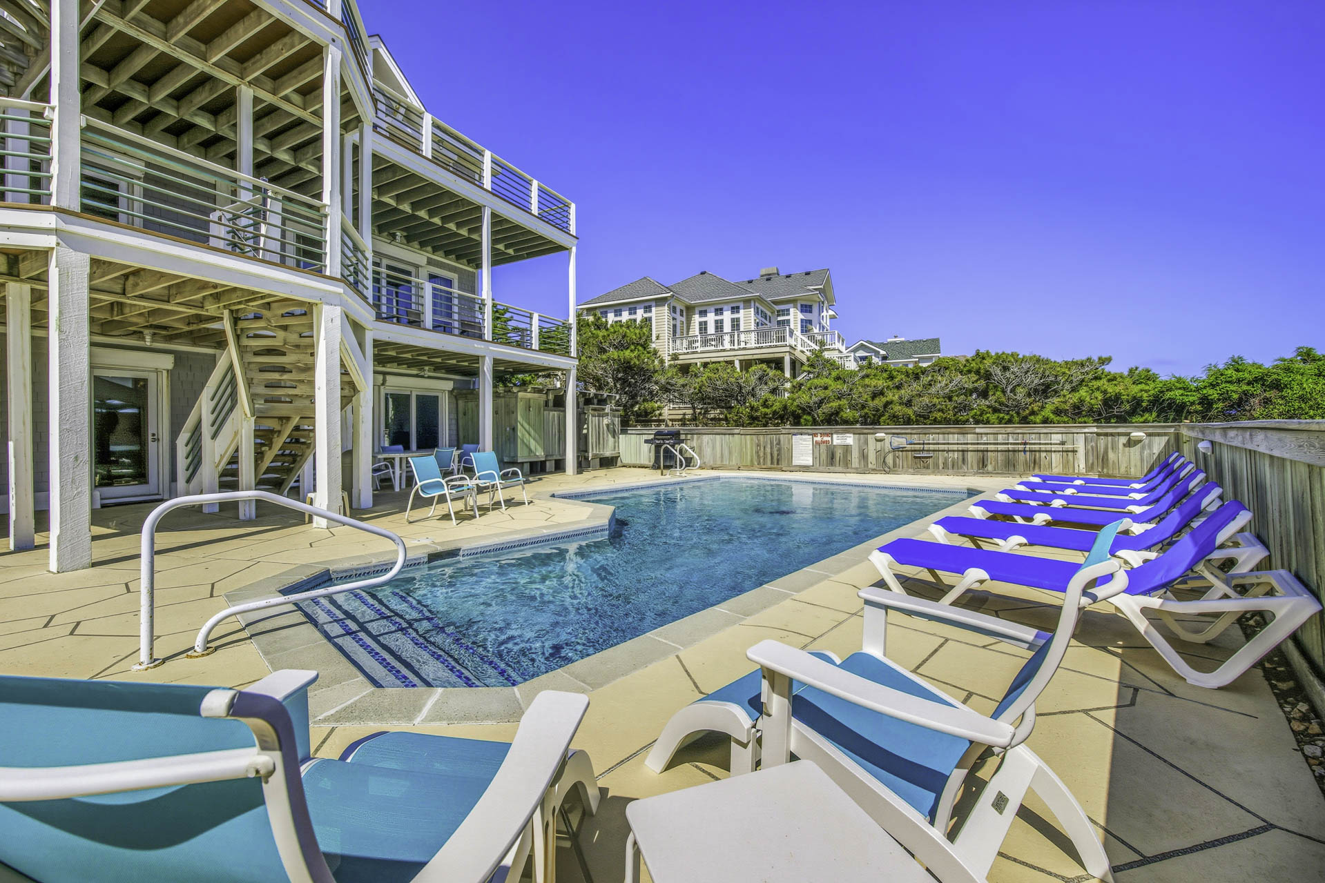 Surf Or Sound Realty 603 Seven Cousins Cottage Pool Area 5