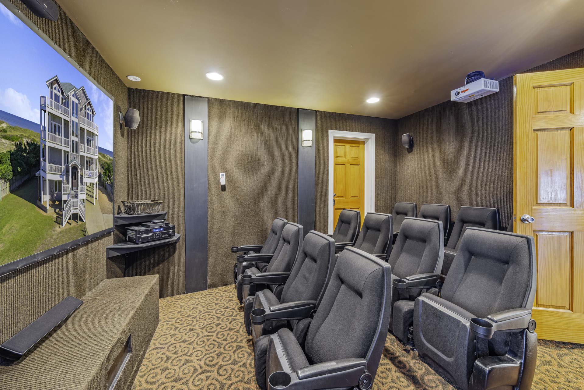 Surf Or Sound Realty 679 Sea Glass Theater Room 2