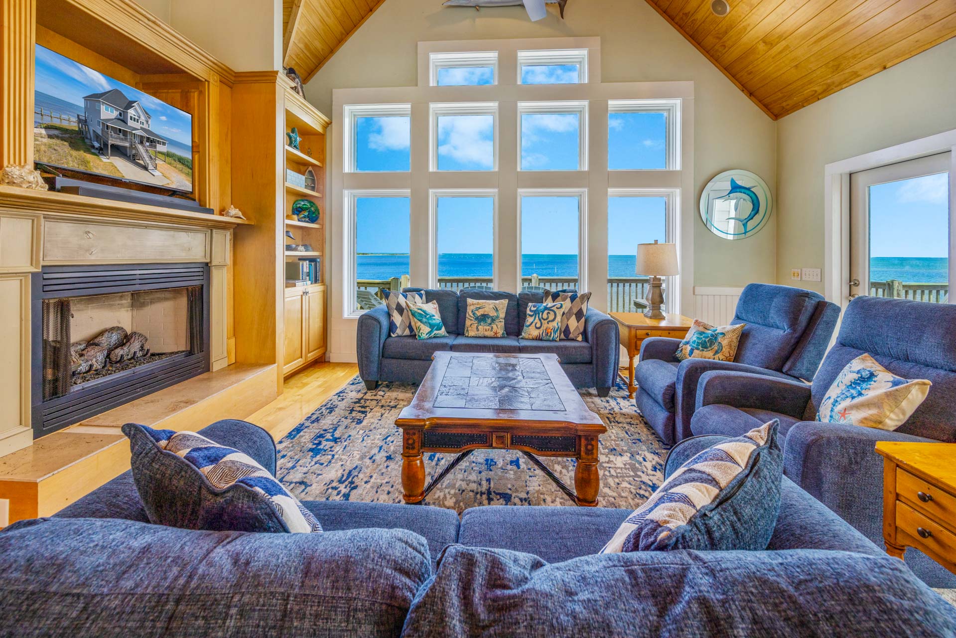Surf Or Sound Realty 796 Sail On Great Room 5