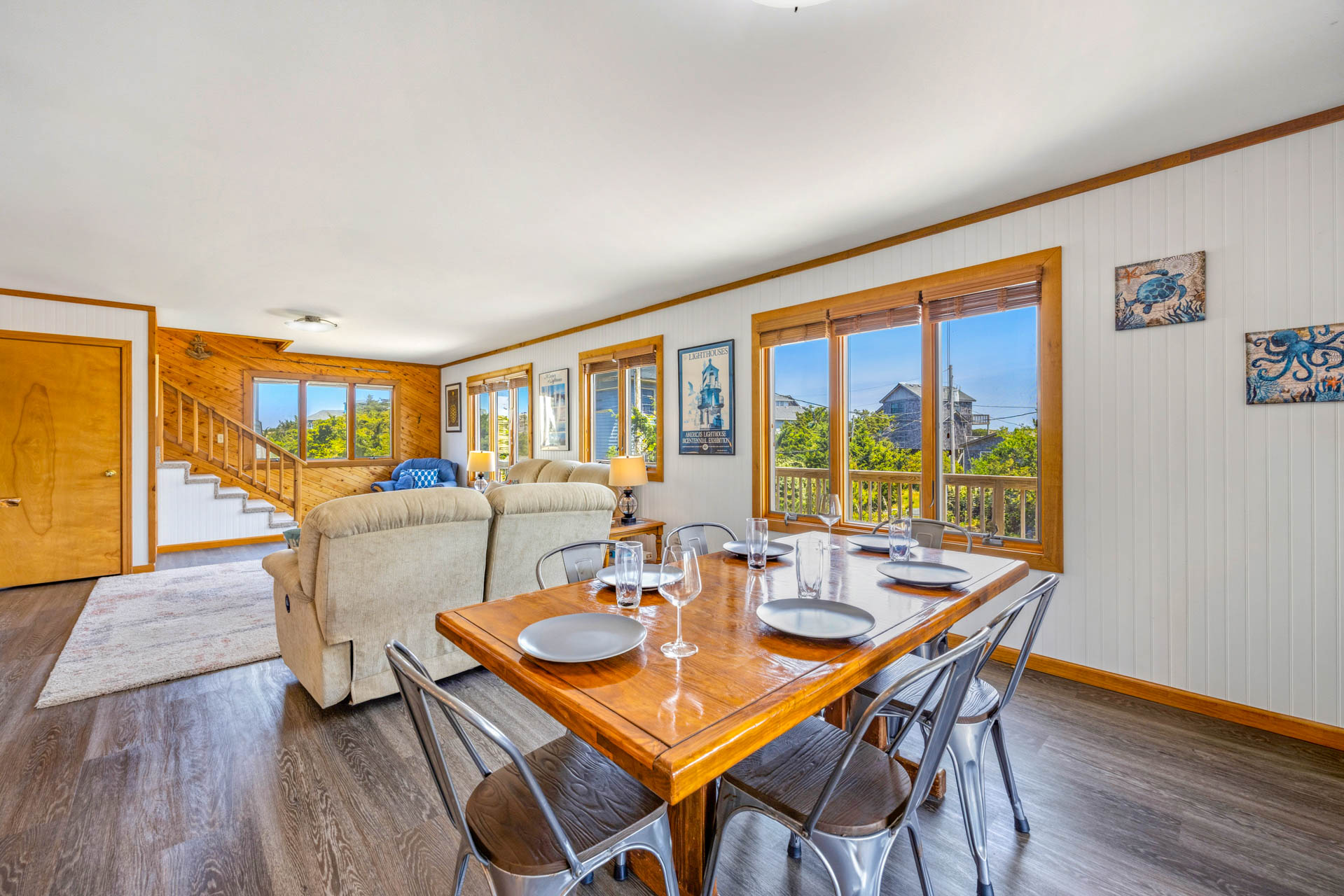 Surf Or Sound Realty 1112 Edge Of The World Dining Area 4