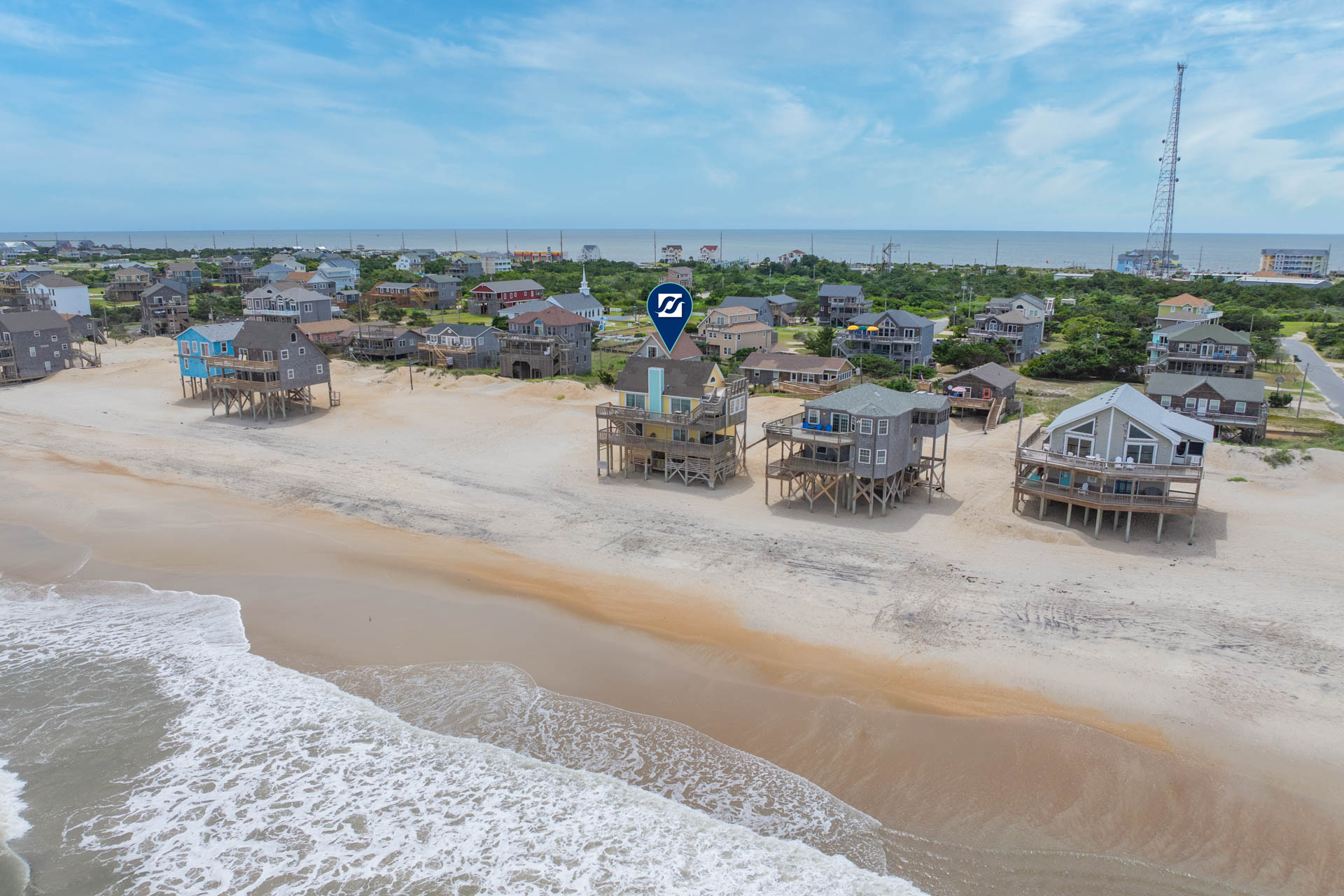 Surf Or Sound Realty 769 Kai Surf House Exterior 5 Pin
