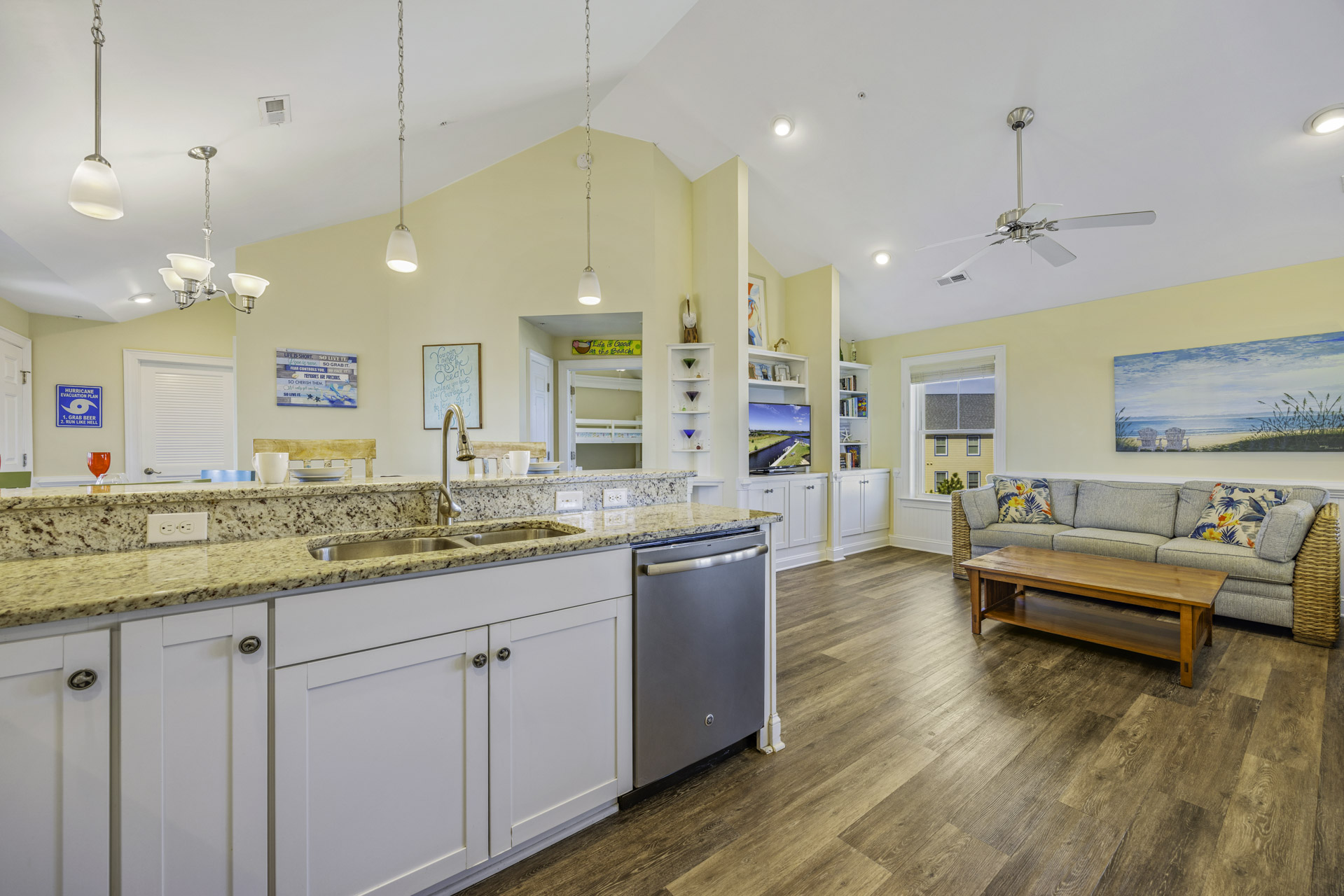 Surf Or Sound Realty 1104 Bay Dream Believer Kitchen 3