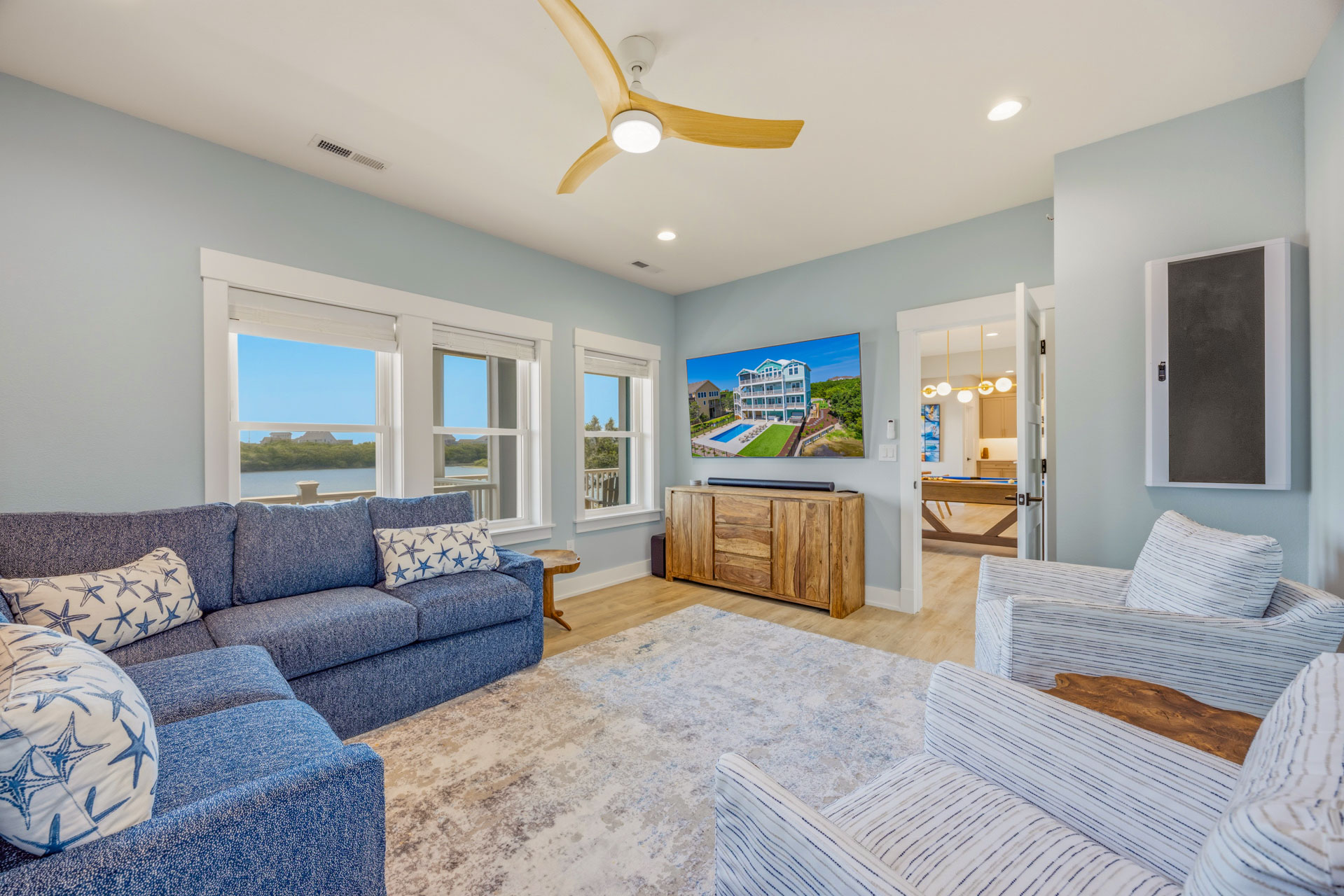 Surf Or Sound Realty 1225 Castaway Cove Media Room 2